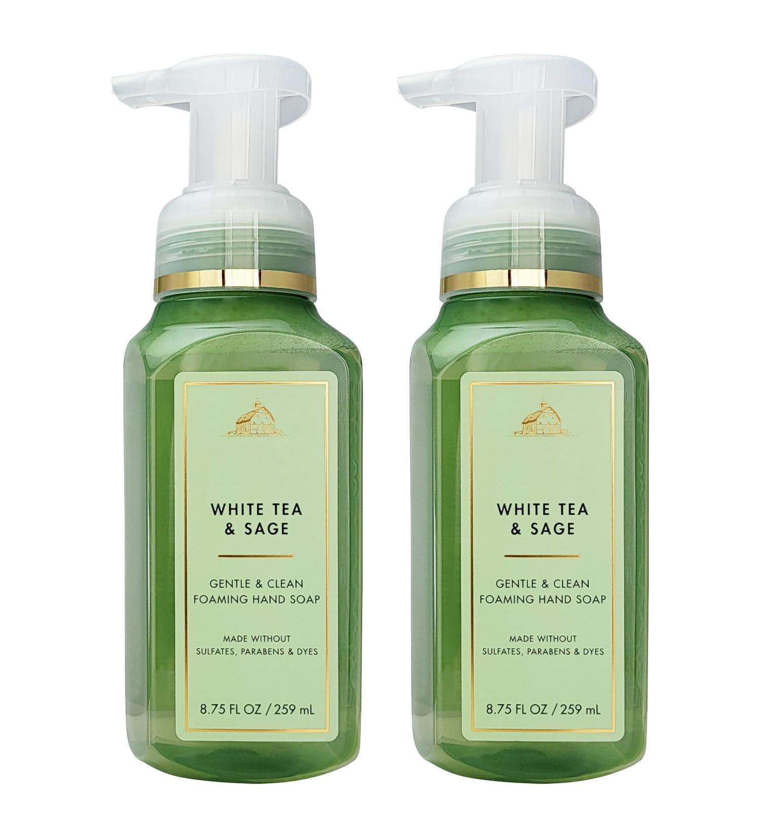 Generic Bath a d Body - Foaming Hand Soaps - 8.75 Fl Oz / 259 mL (2 Pack) (2 White Tea & Sage) - Buy Online on GoSupps.com