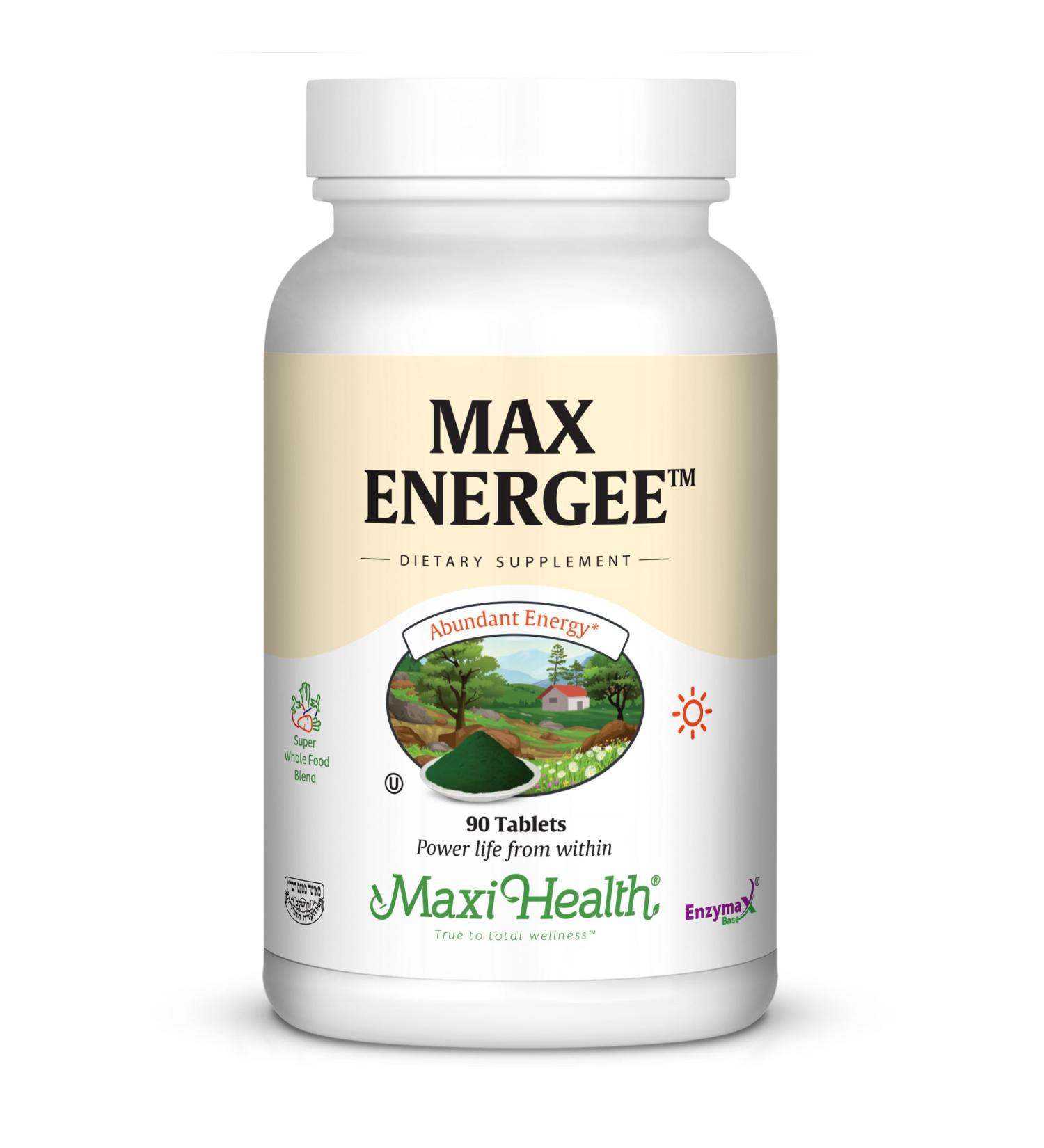 Buy Maxi Health Max Energee - Natural Energy & Stamina Booster - 90 Kosher Tablets | Fast International Shipping - Buy Online on GoSupps.com
