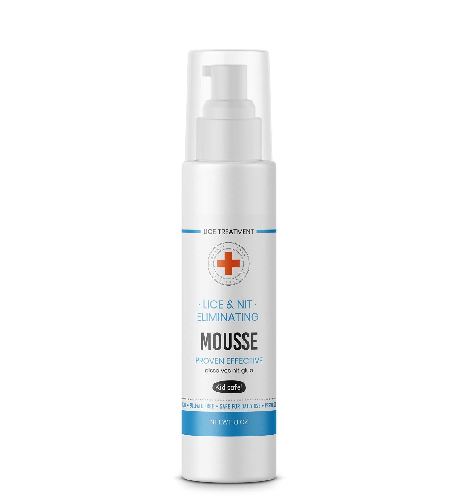 Orange Cross Lice Removal Mousse - 8 Ounce | Nit Eliminator & Glue Dissolver - Buy Online on GoSupps.com