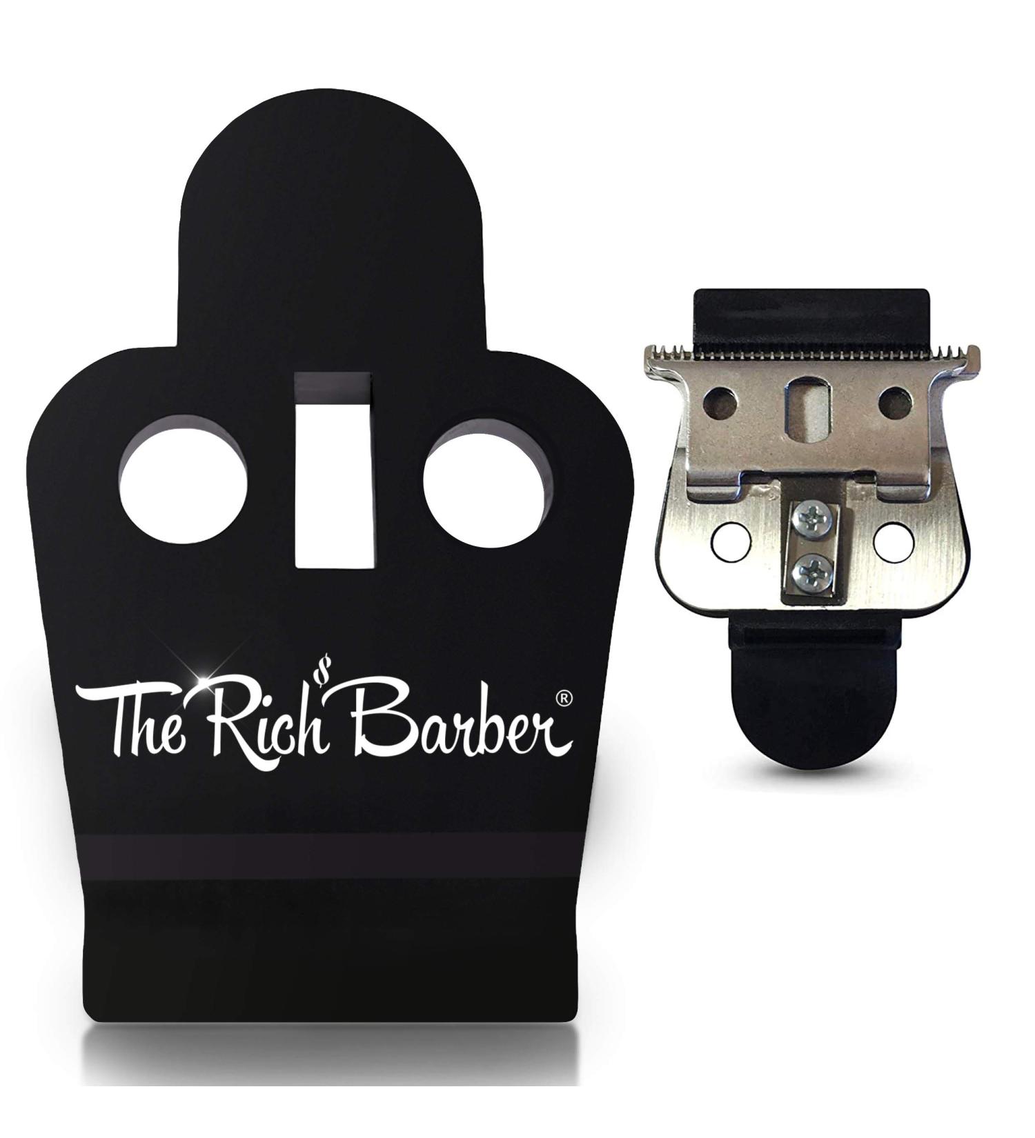 The Rich Barber On The Money 10 Second Blade Setter Black - Zero Gap Tool for Andis Outliners - Achieve Sharp Lines and Clean Fades with Precision Detail - Buy Online on GoSupps.com