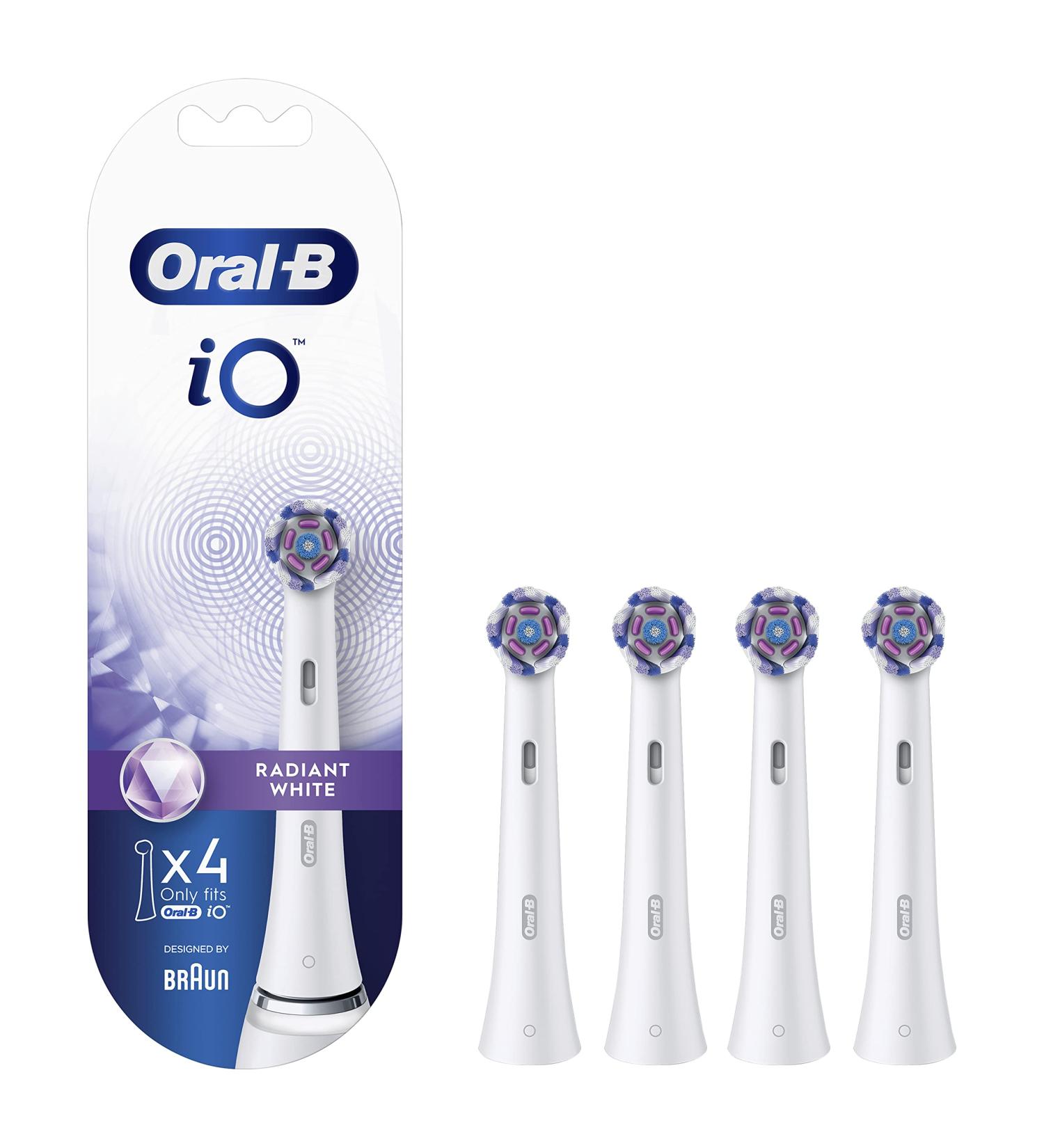Oral-B io Radiant White Brushes - 4 Pack | International Shipping Available - Buy Online on GoSupps.com