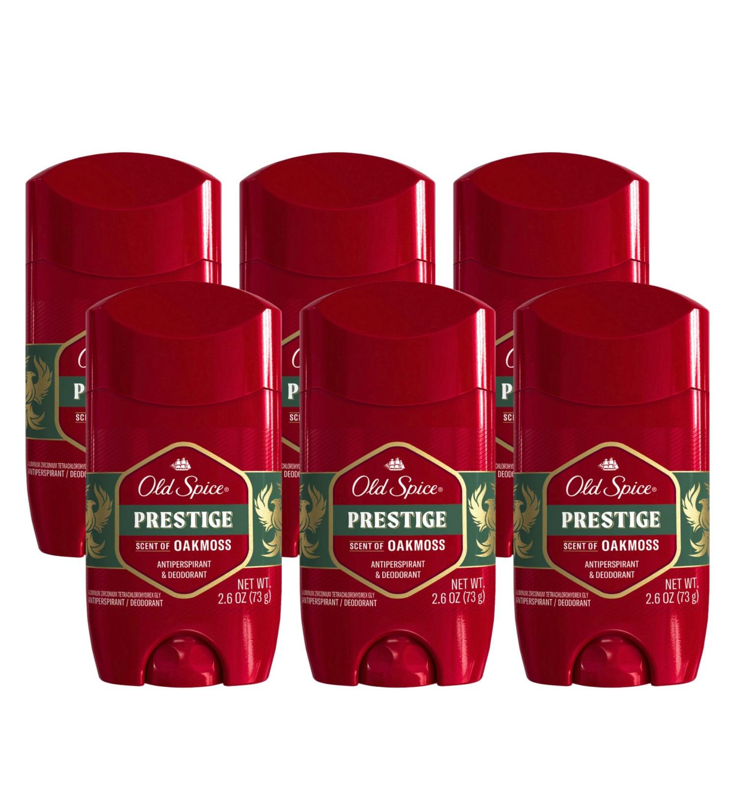 Old Spice Antiperspirant Deodorant for Men Prestige 48 Hr Odor Protection 2.6 oz (Pack of 6) Prestige 2.6 Ounce (Pack of 6) - Buy Online on GoSupps.com