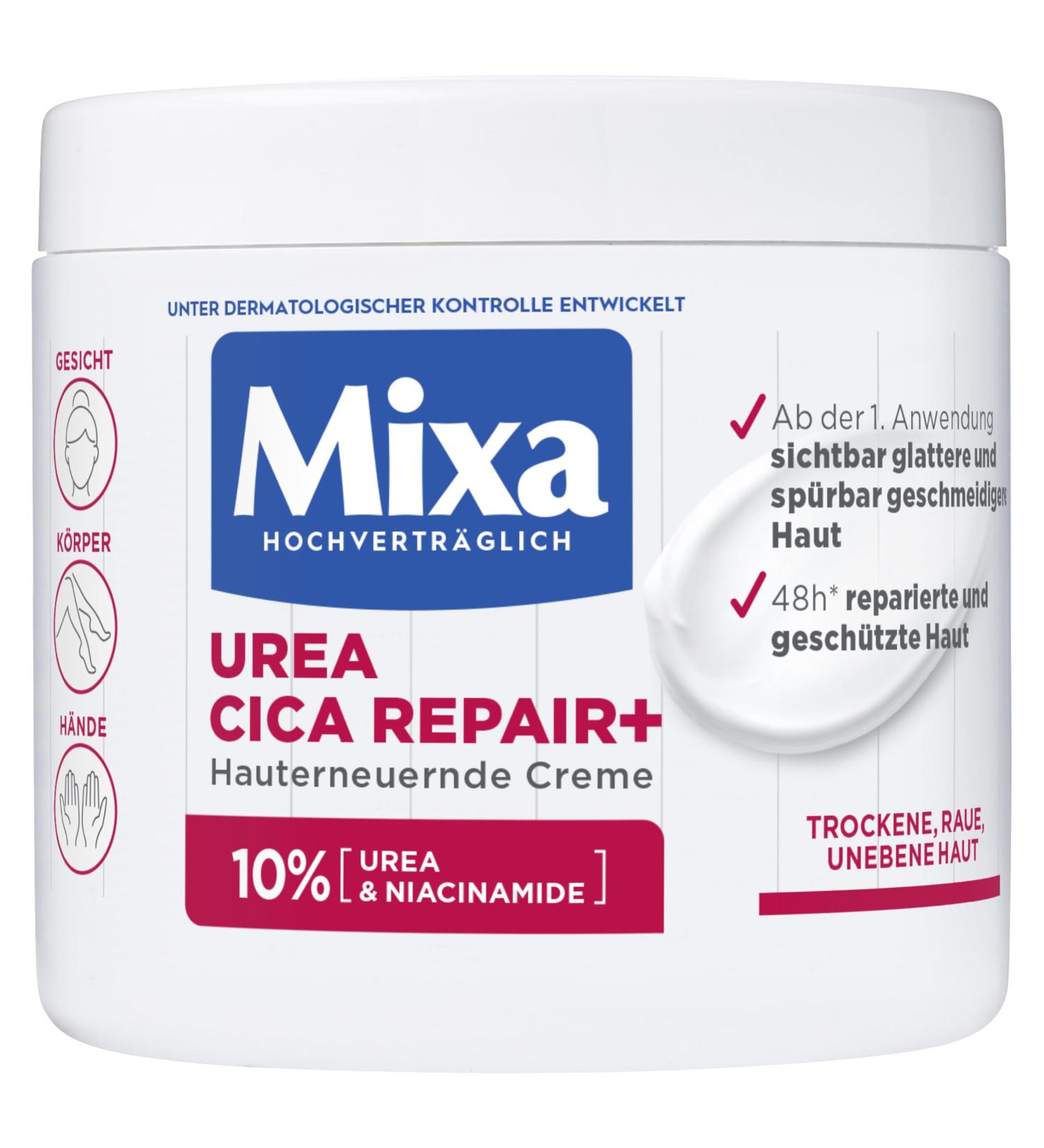 Mixa Urea Skin-Controlling Cream with Niacinamide | Moisture Care for Dry Rough Skin - 400ml - Buy Online on GoSupps.com