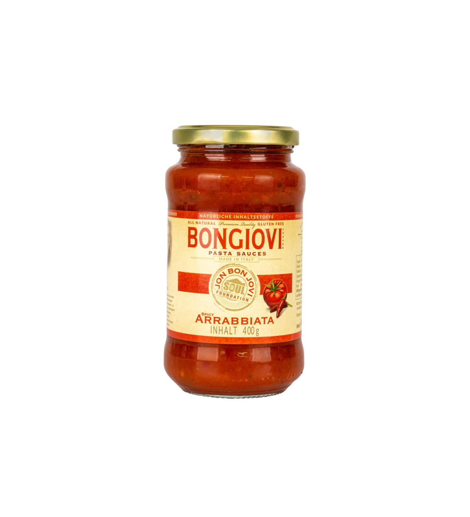 Bongiovi Pasta Sauce Arrabbiata - Authentic 400g Italian Sauce for International Shipping - Buy Online on GoSupps.com