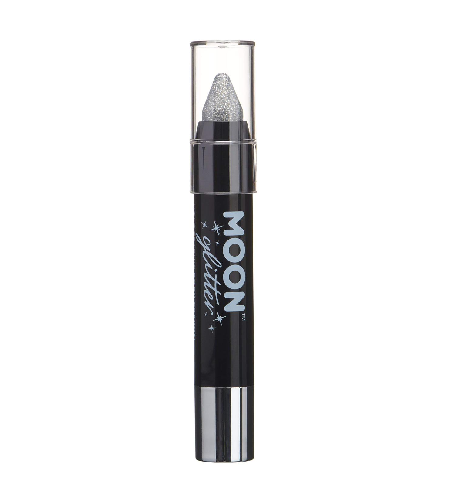 Holographic Glitter Touch Up Pen by Moon Glitter - 3.5g Silver Body Chalk Makeup for Face & Body - International Shipping Available - Buy Online on GoSupps.com