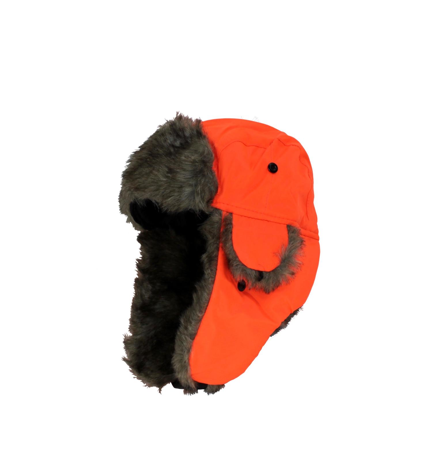 Iconikal Men's Trapper Winter Hat - Hunter Blaze Orange | Warm and Stylish Headwear - Buy Online on GoSupps.com