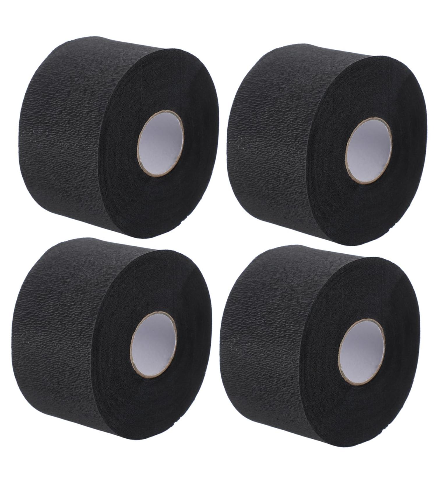 Frcolor 4 Rollen Hairdressing Salon Paper - Neck Strips for Hair Styling & Coloring Tools 10.5x7cm Black - International Shipping Available - Buy Online on GoSupps.com