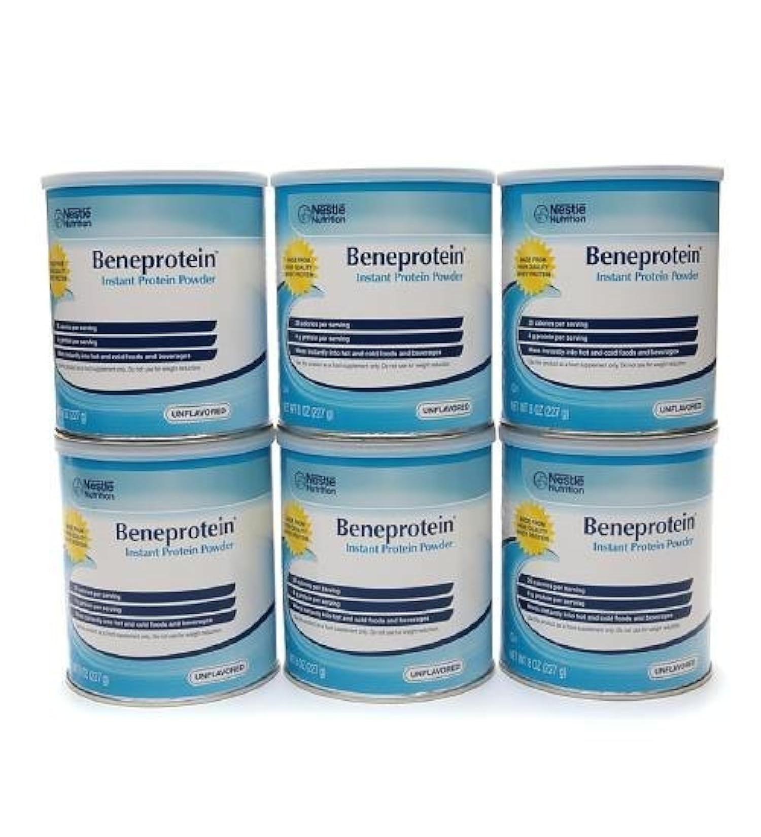 Beneprotein Resource Powder - 6 Cans | High Protein Supplement for Global Shipping - Buy Online on GoSupps.com