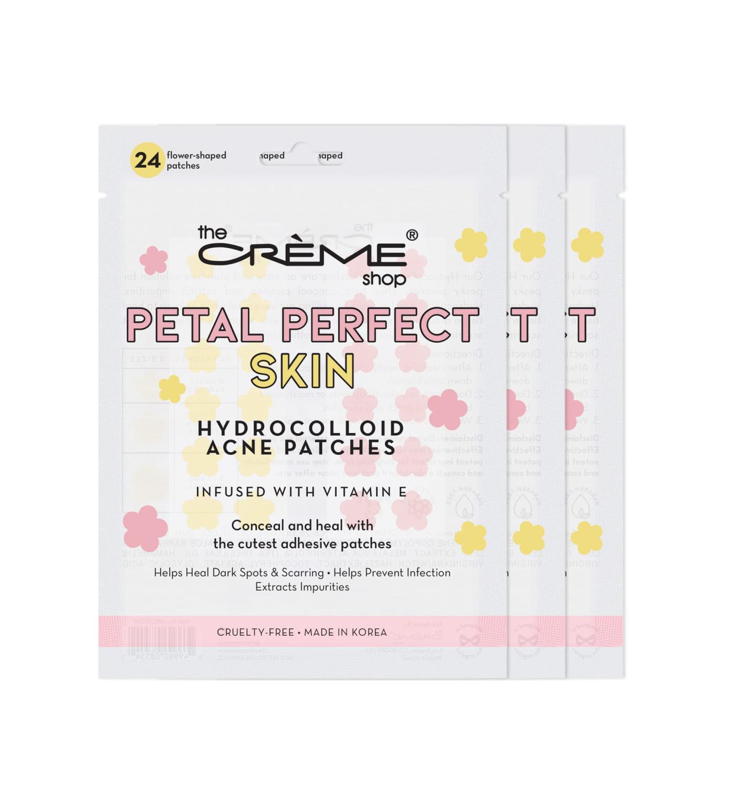 The Cr me Shop Petal Perfect Skin - Hydrocolloid Acne Patches | Pink & Yellow (3 Pack)