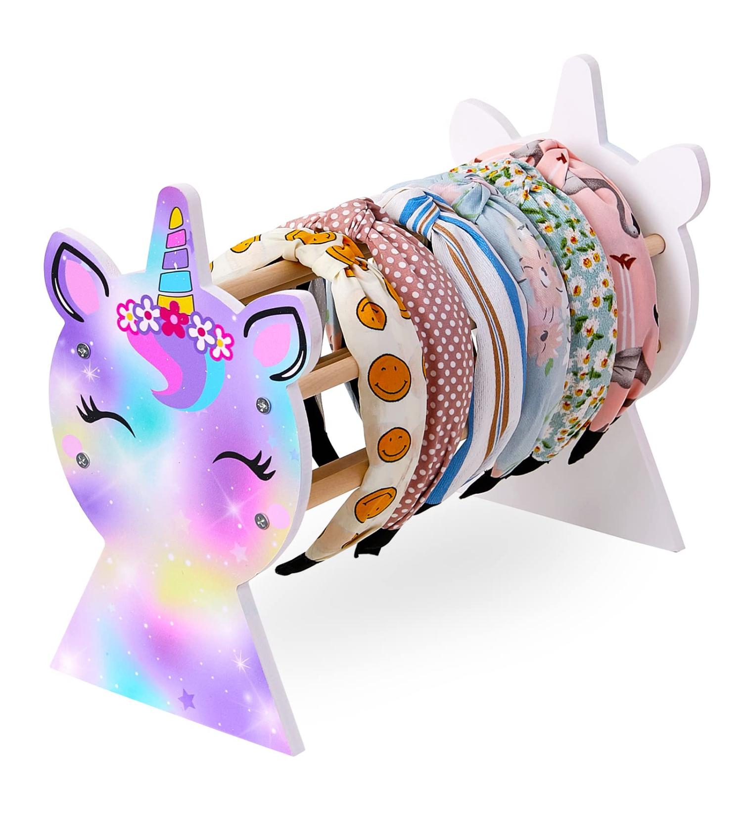 Basumee Unicorn Headband Holder Organizer - Girls Hair Hoop Display Stand for Fantasy Room Decor - Buy Online on GoSupps.com