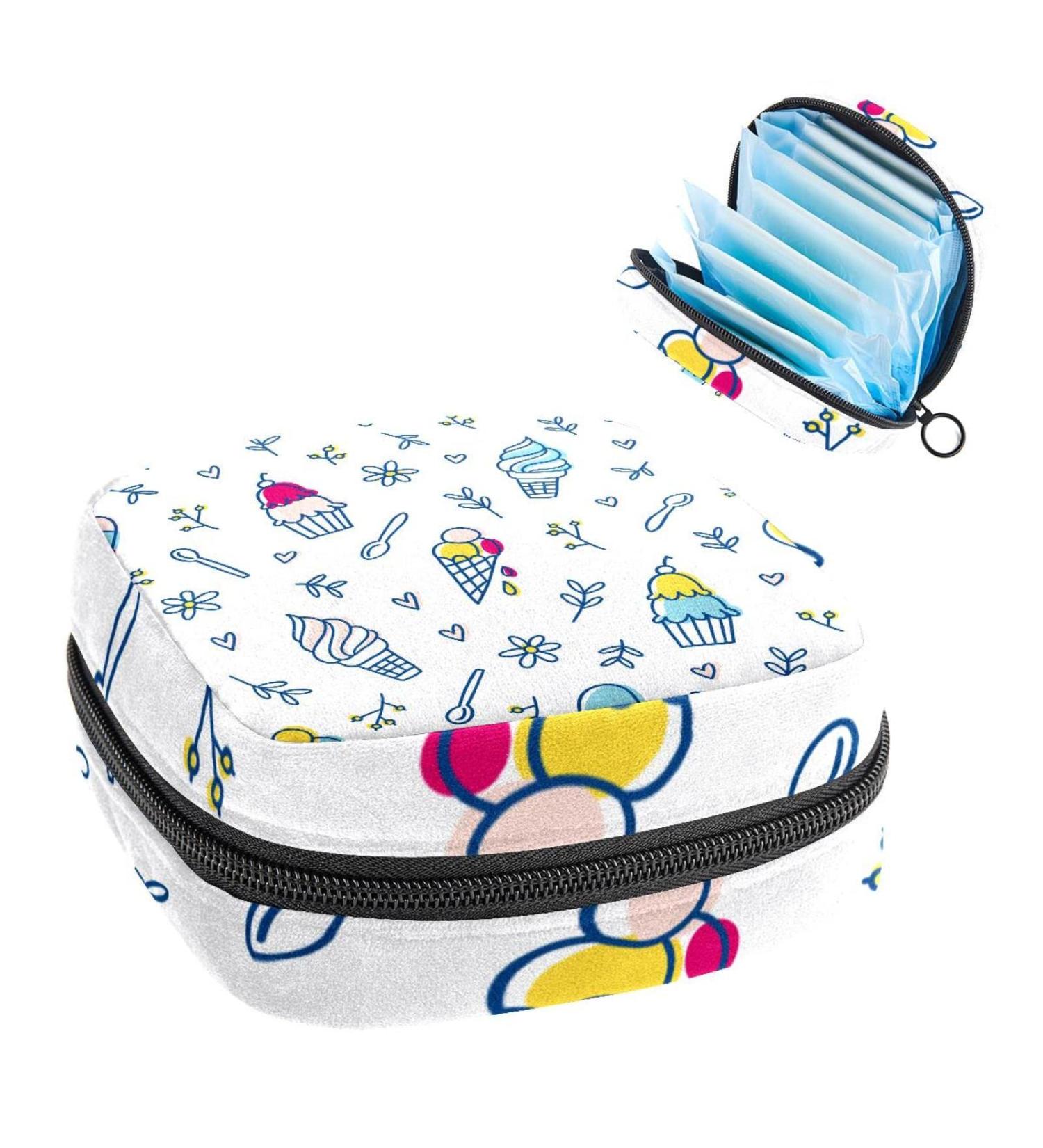 Anna Cowper Ice Cream Sweety Spoon Menstrual Cup Pouch - Portable Period Bag for Women - Multi-colored 20 - Buy Online on GoSupps.com