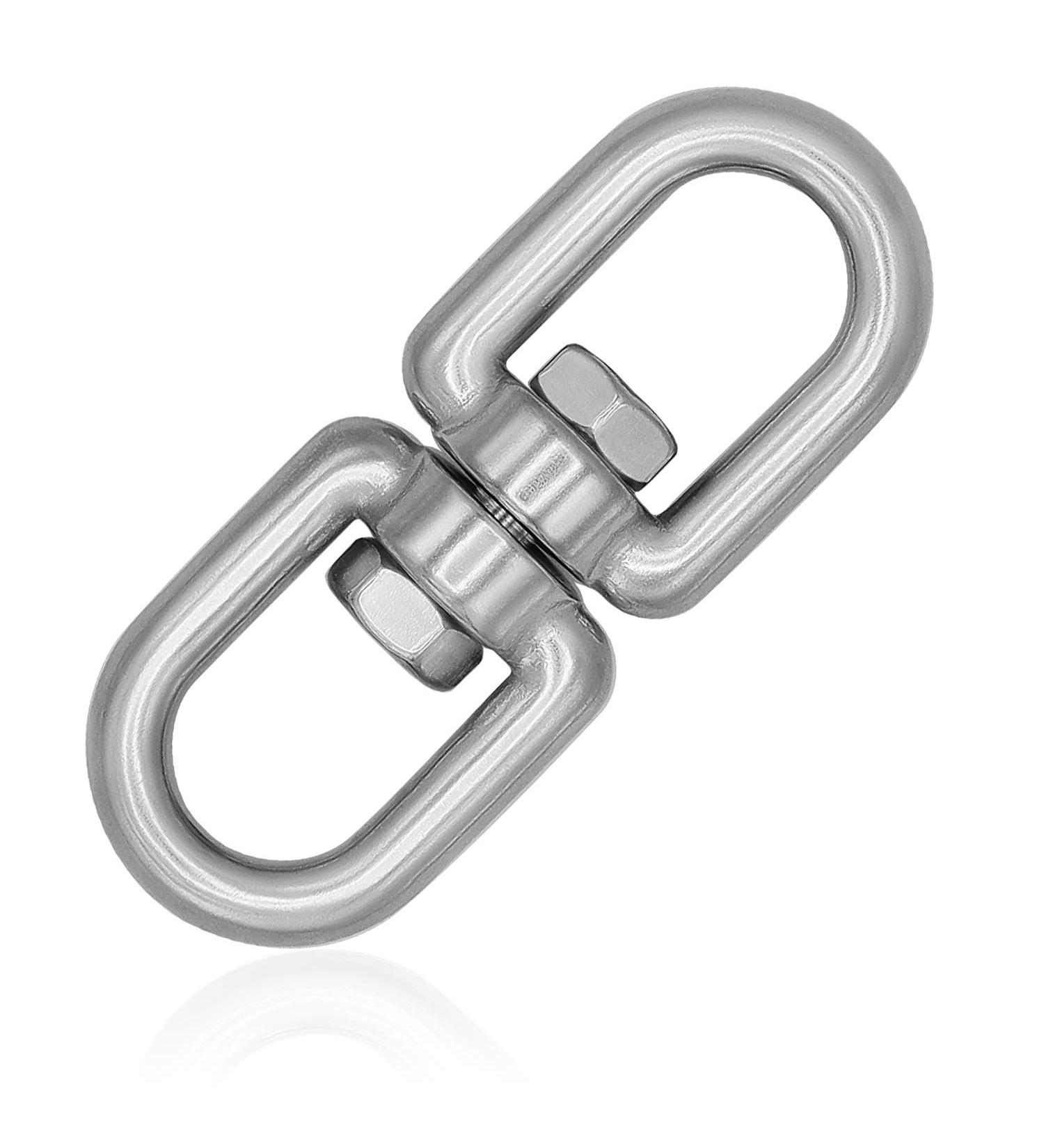 Everlar Stainless Steel Rotating Vertebrae - 5mm 300kg Capacity | Secure & Comfortable Mounting for Punching Bags Swivel Grills & Sling Trainers - High-Strength Weather-Resistant Design - Buy Online on GoSupps.com