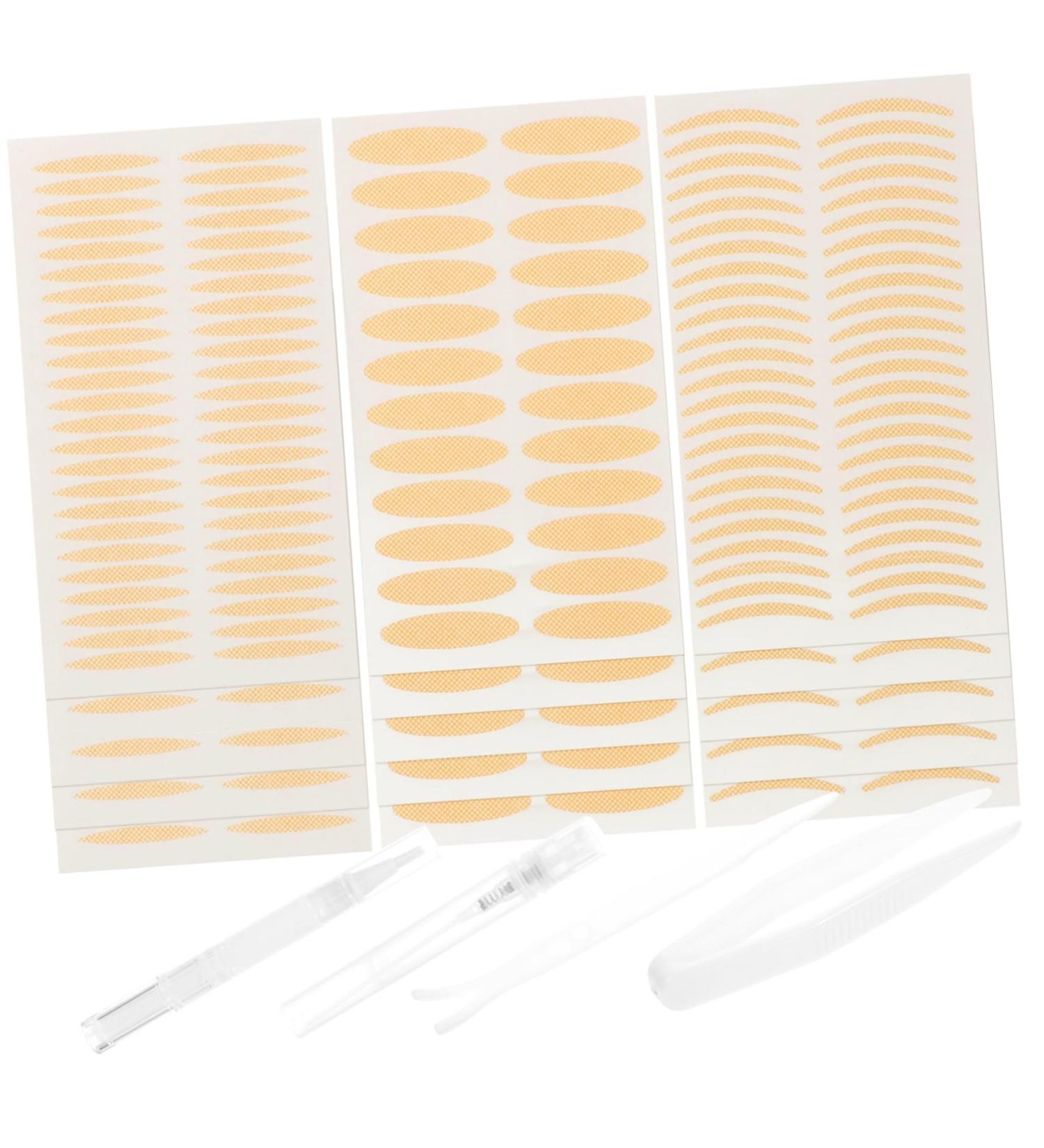 Ipetboom 3 Sets Double Eyelid Sticker Set Girl Eyelid Stickers Hooded Eyelid Lifter Girly Stickers Eye Lift Tape for Droopy Lids Traceless Eyelid Tape Lifting Belt Plastic Self-adhesive - Buy Online on GoSupps.com