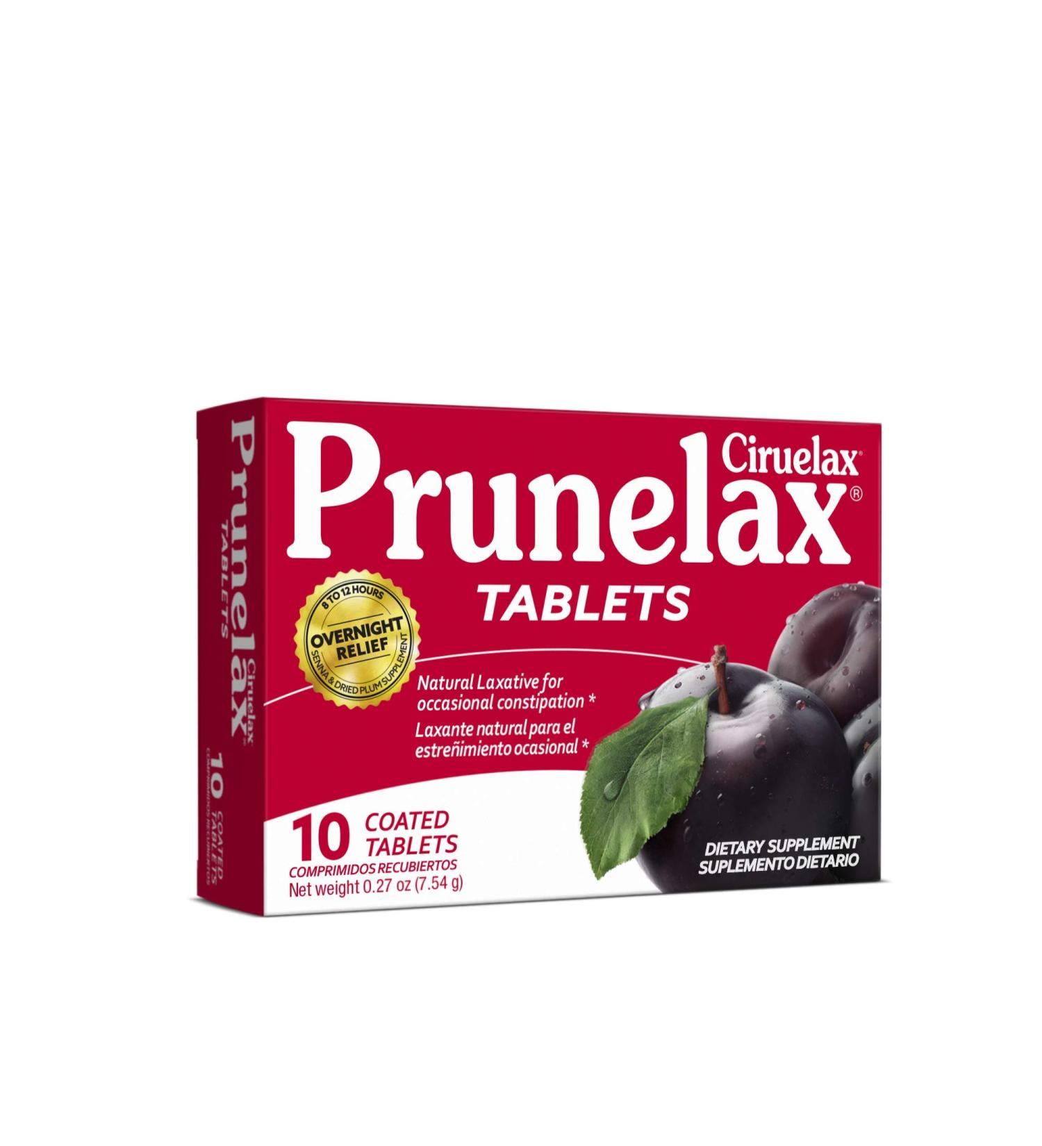 Prunelax Ciruelax Natural Laxative Regular 10 Count - Fast and Effective Relief - Buy Online on GoSupps.com