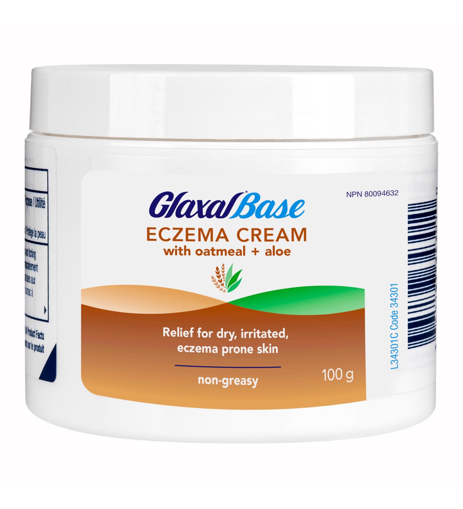 Glaxal Base Moisturizing Cream for Itchy Dry Skin & Eczema Relief with Soothing Oatmeal + Aloe Hypoallergenic & Paraben-Free 100g 100 g (Pack of 1) - Buy Online on GoSupps.com