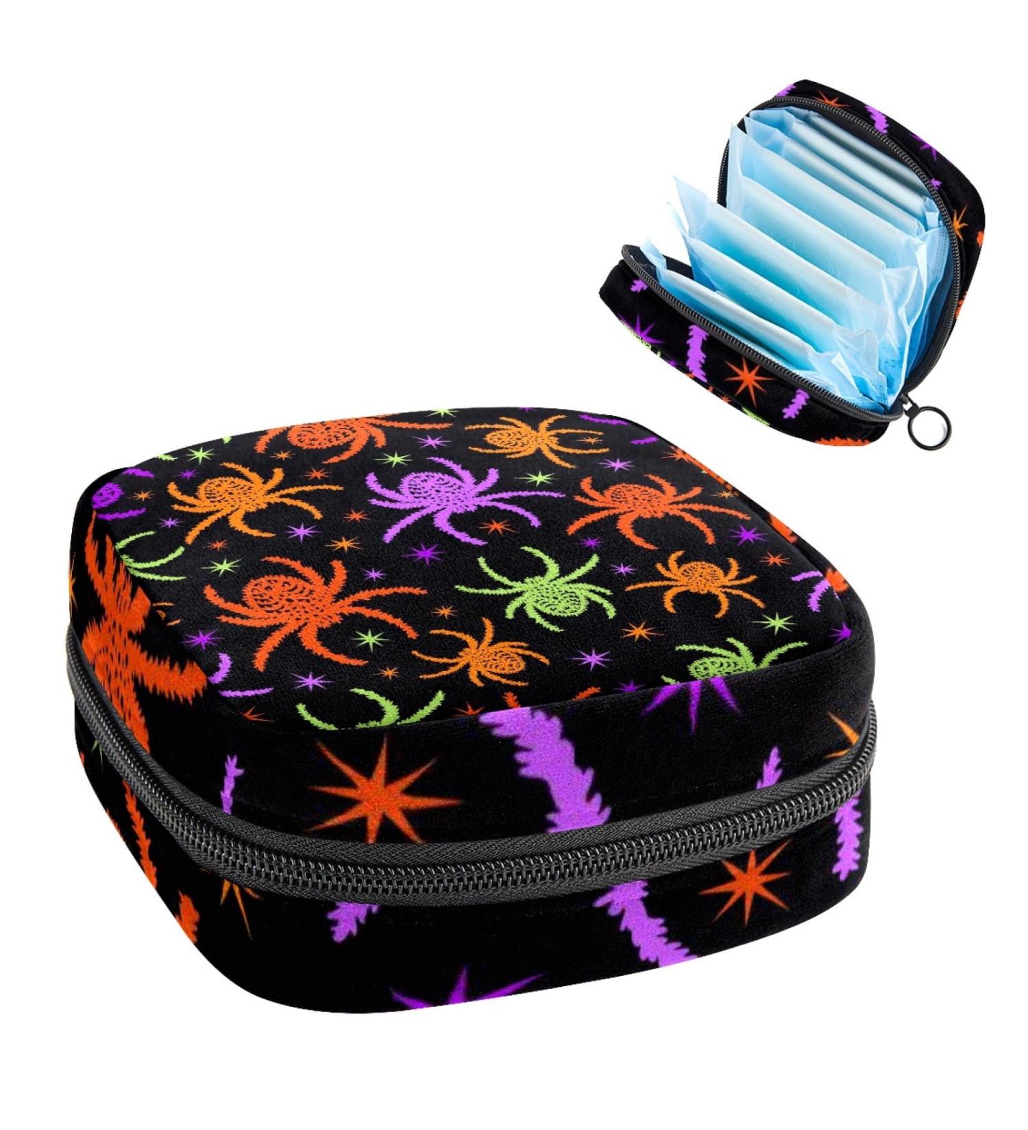 Halloween Pattern Menstrual Cup & Pad Storage Bag - Color 9 - Buy Online on GoSupps.com