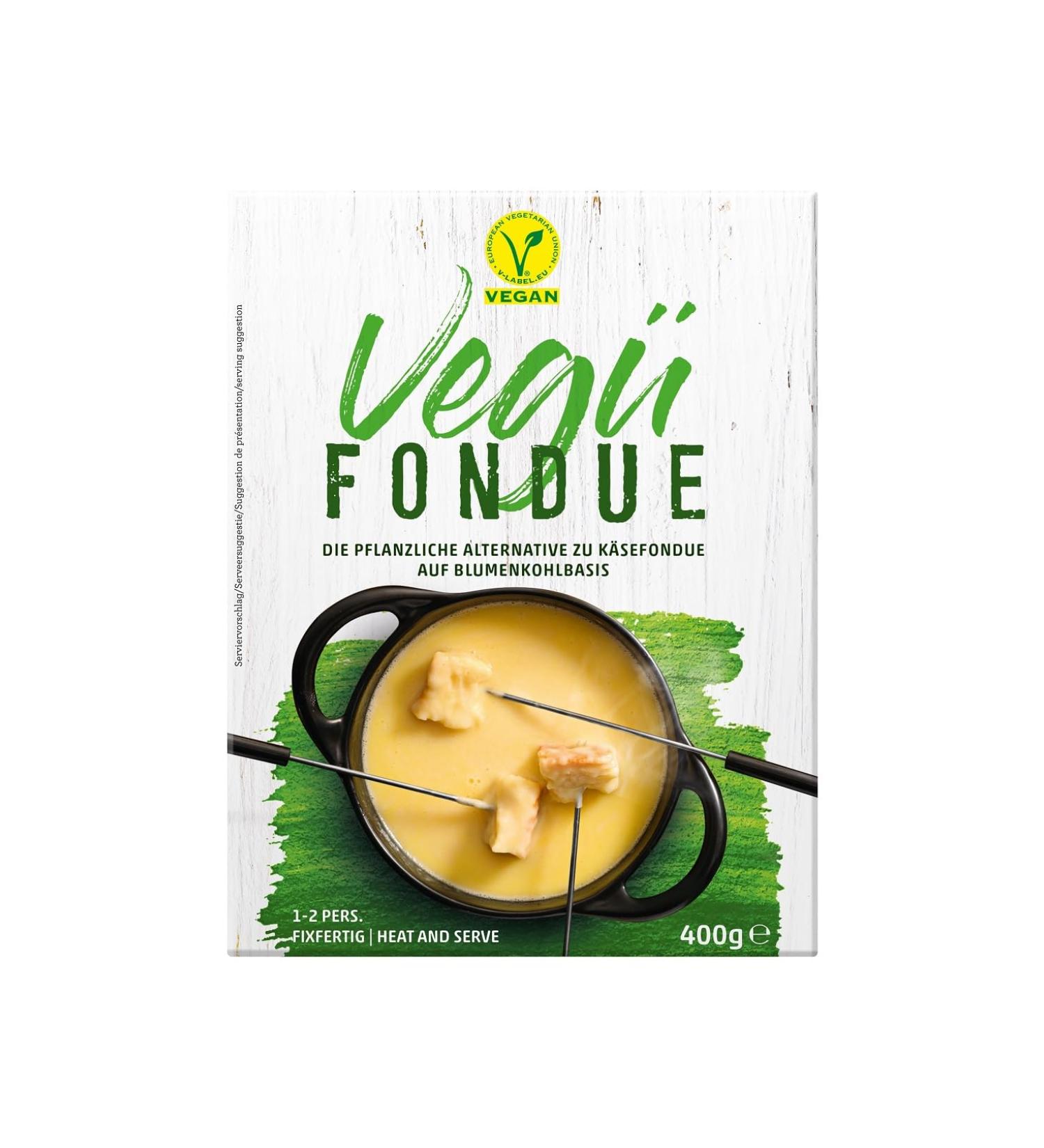 Veg Vegan Fondue Cheese - 3x400g | Swiss-Style Cauliflower & Vegetable Mix for Ultimate Fondue Experience - Buy Online on GoSupps.com