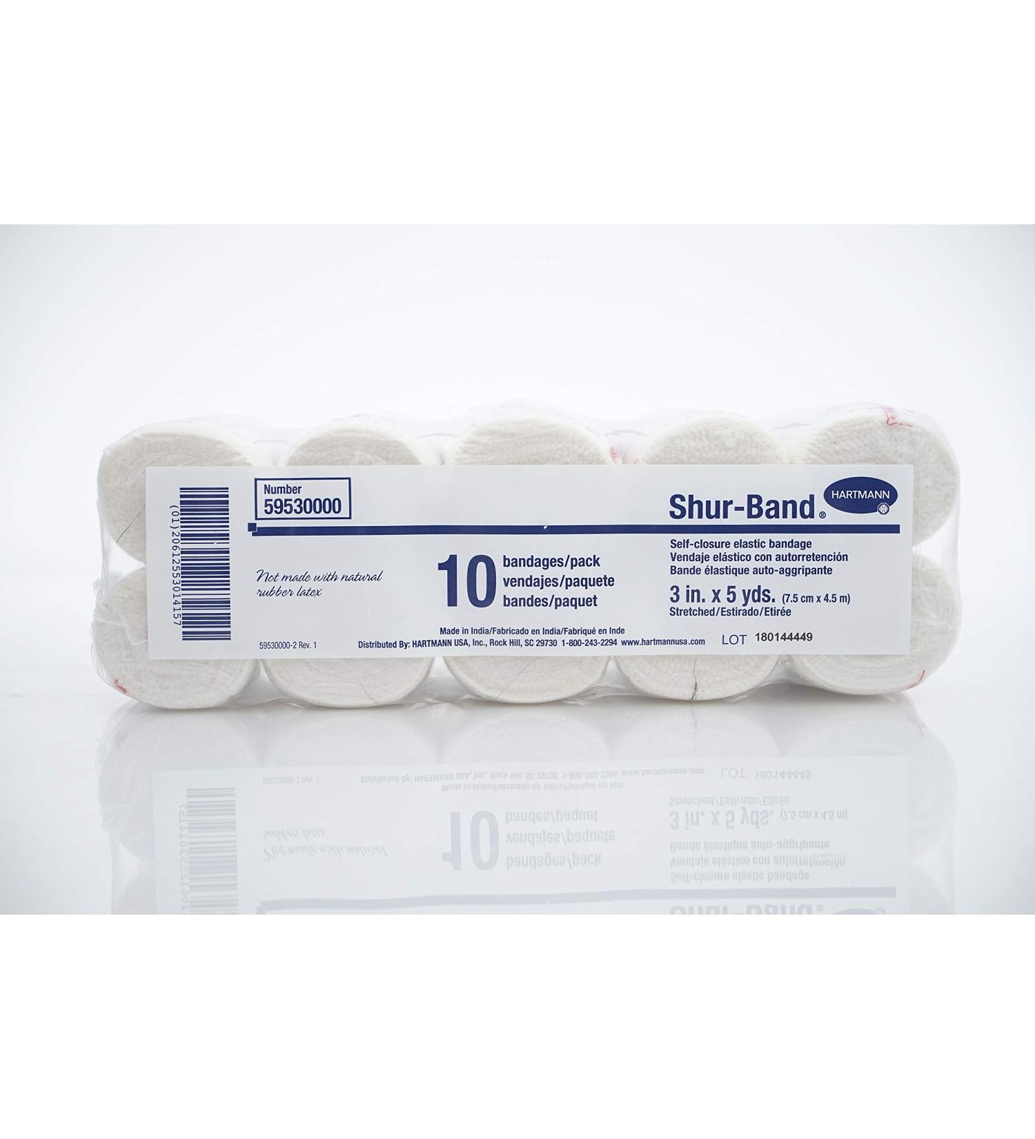 HARTMANN CONCO Shur-Band LF Elastic Bandages - Standard Compression 3" x 5 Yards Case of 60 - International Shipping Available - Buy Online on GoSupps.com