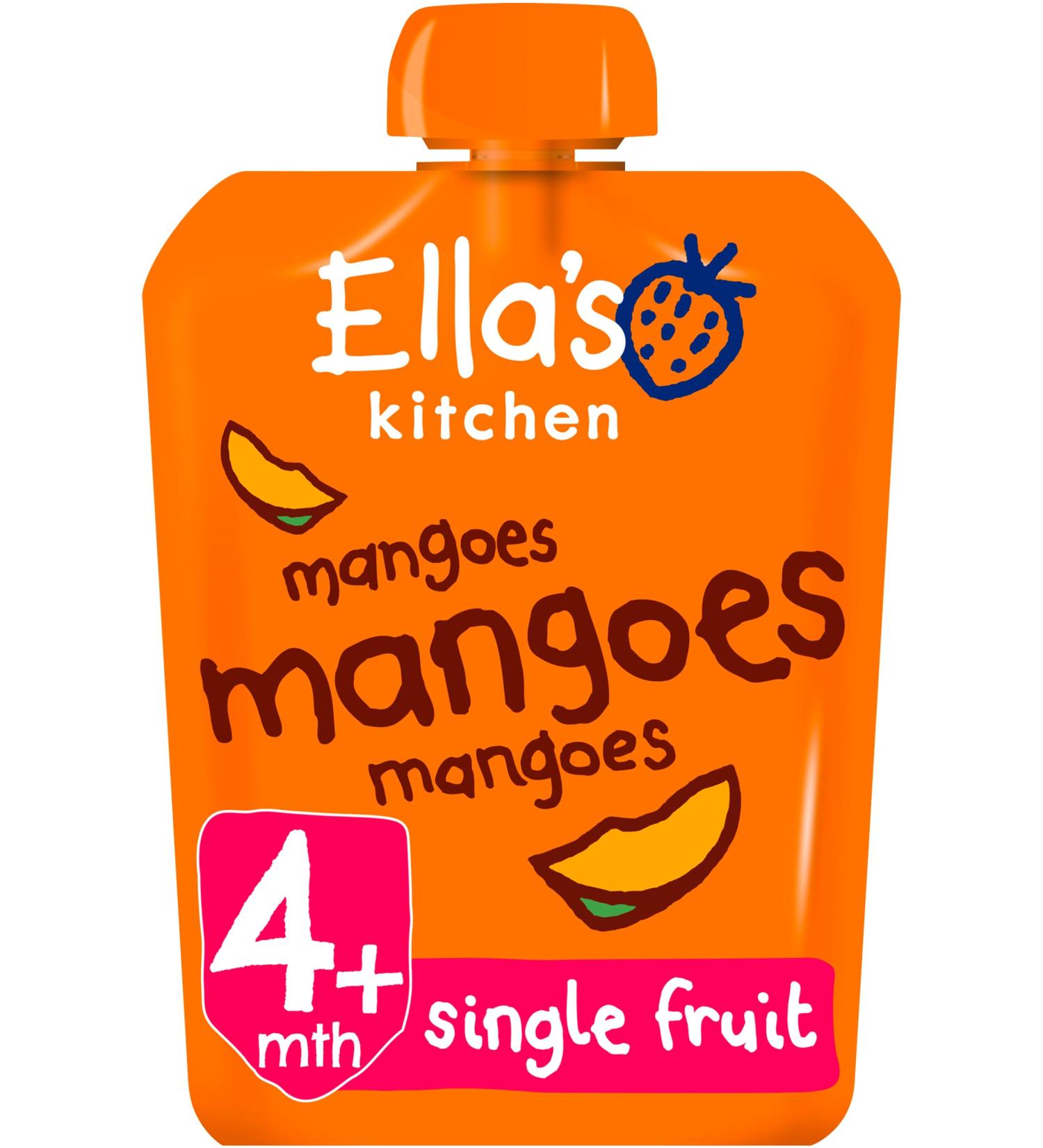 Ella's Kitchen Organic Mangoes Pouch 4+ Months 70g