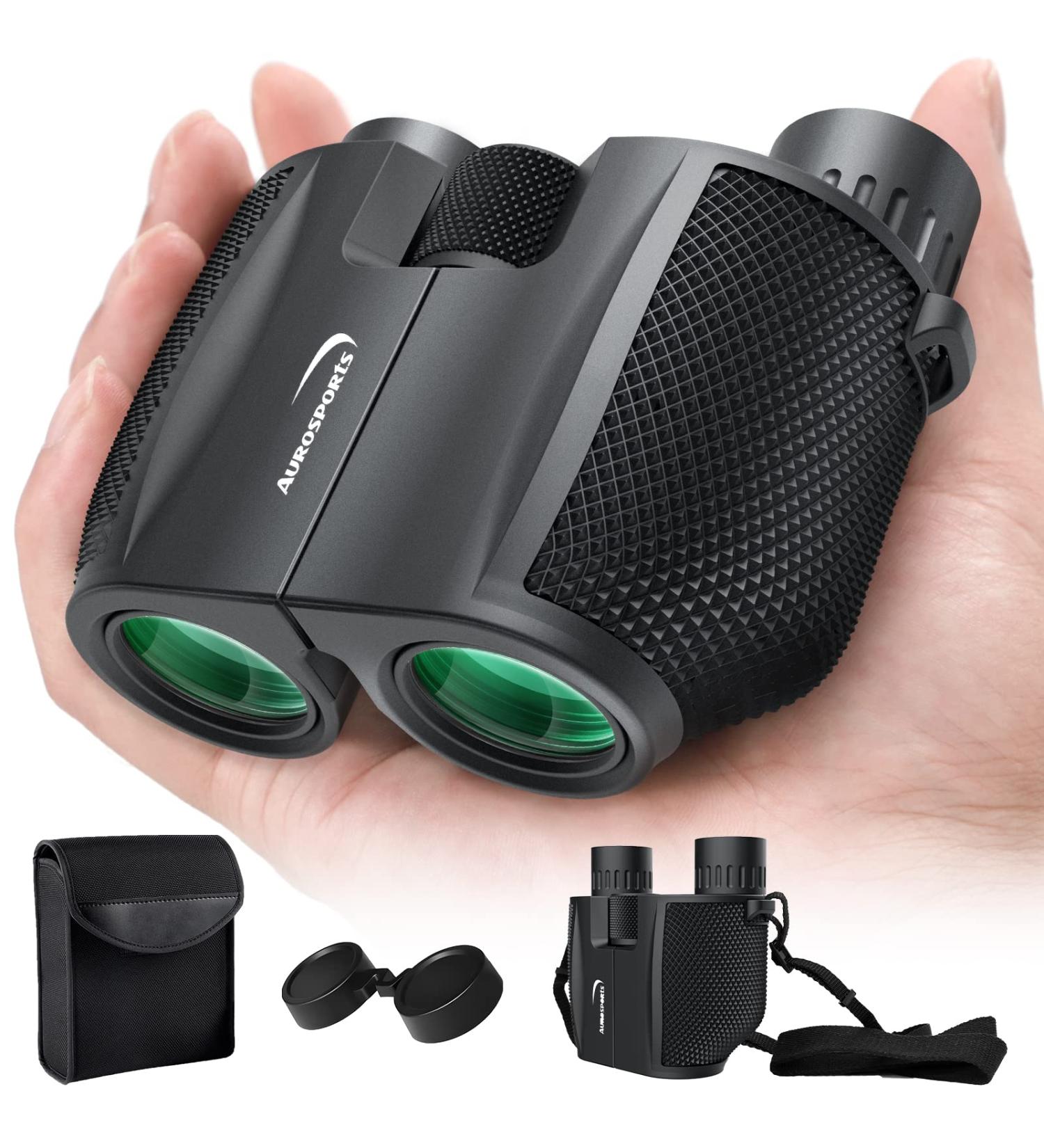 Aurosports 10x25 Binoculars - Large View Compact Binoculars for Adults and Kids - Buy Online on GoSupps.com