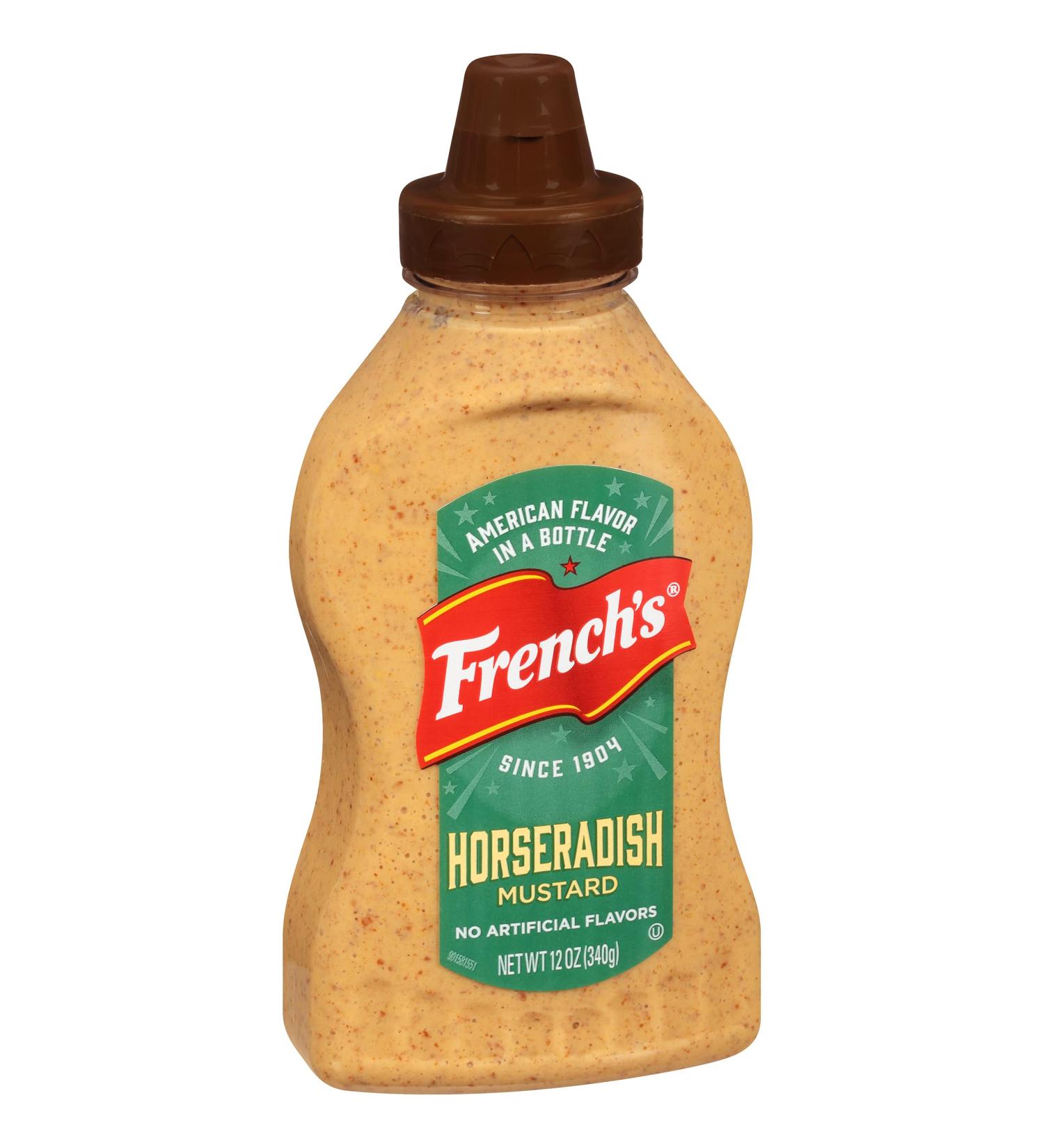 French's Horseradish Mustard 12 oz - Pack of 12 | Premium Quality Condiment - Buy Online on GoSupps.com