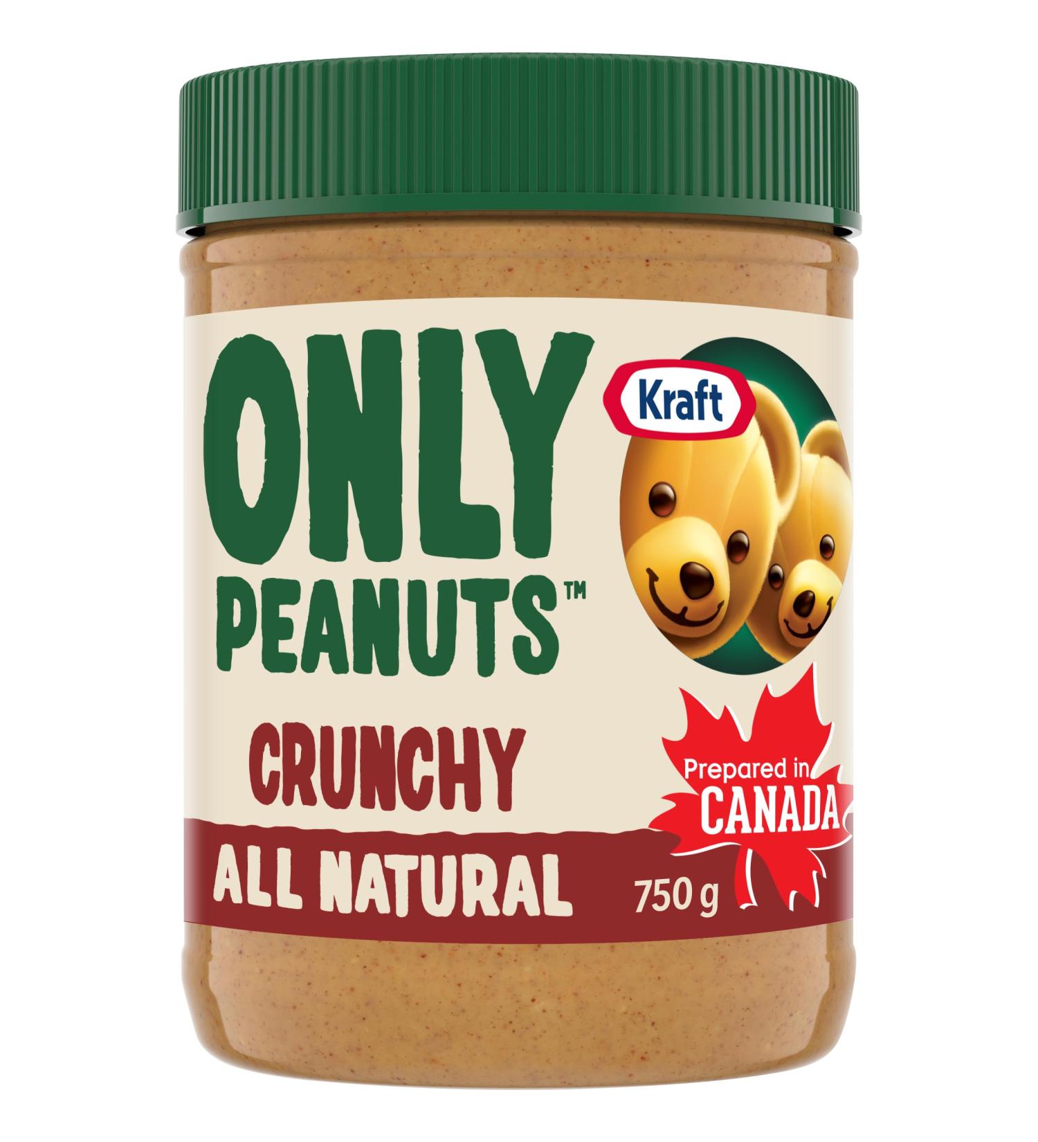 Kraft Only Peanuts All Natural Crunchy Peanut Butter 750 g Jar 750 g (Pack of 1) Crunchy Nut Butter - Buy Online on GoSupps.com