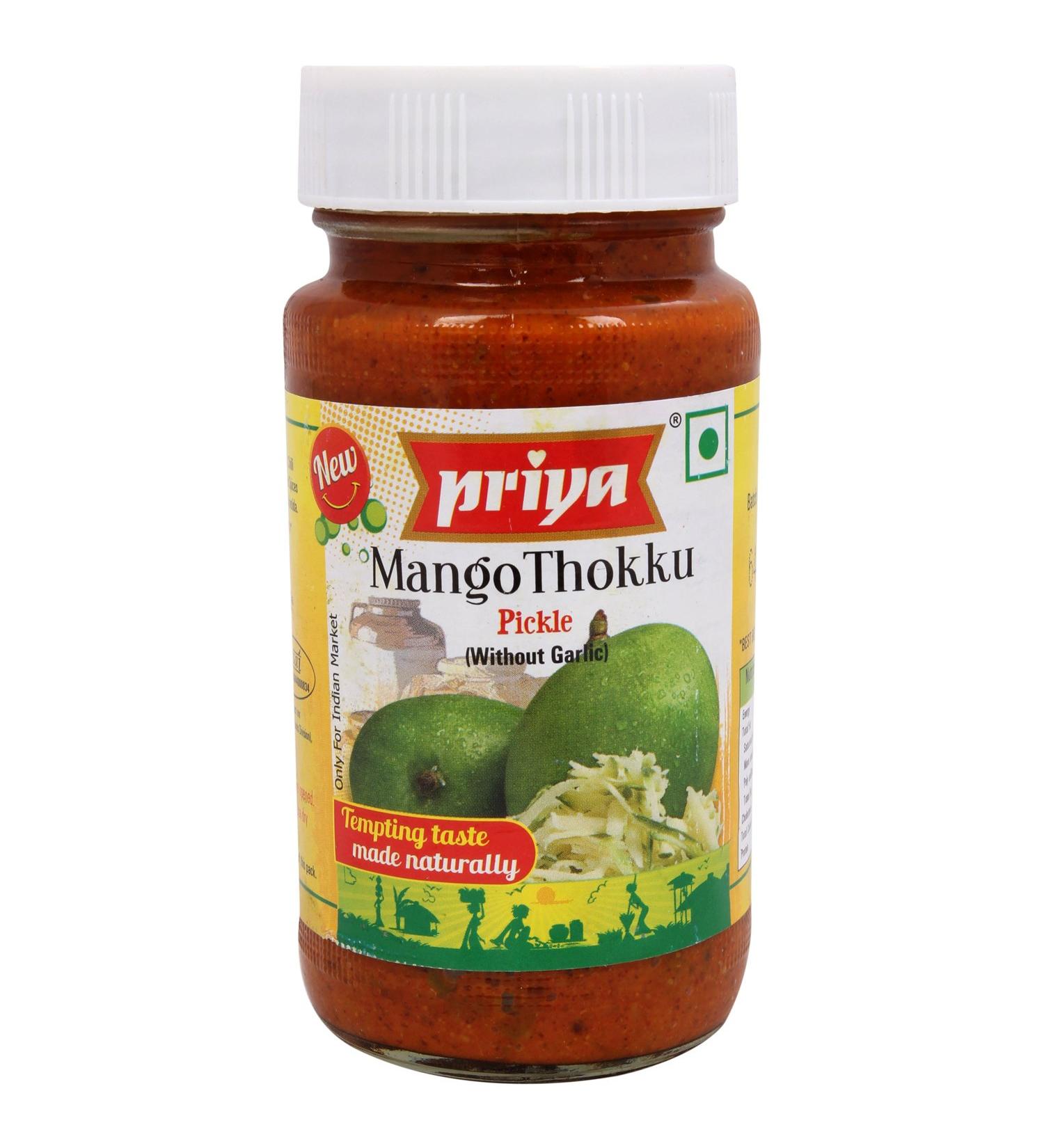 Priya Mango Thokku Pickle 300g - Buy Online on GoSupps.com