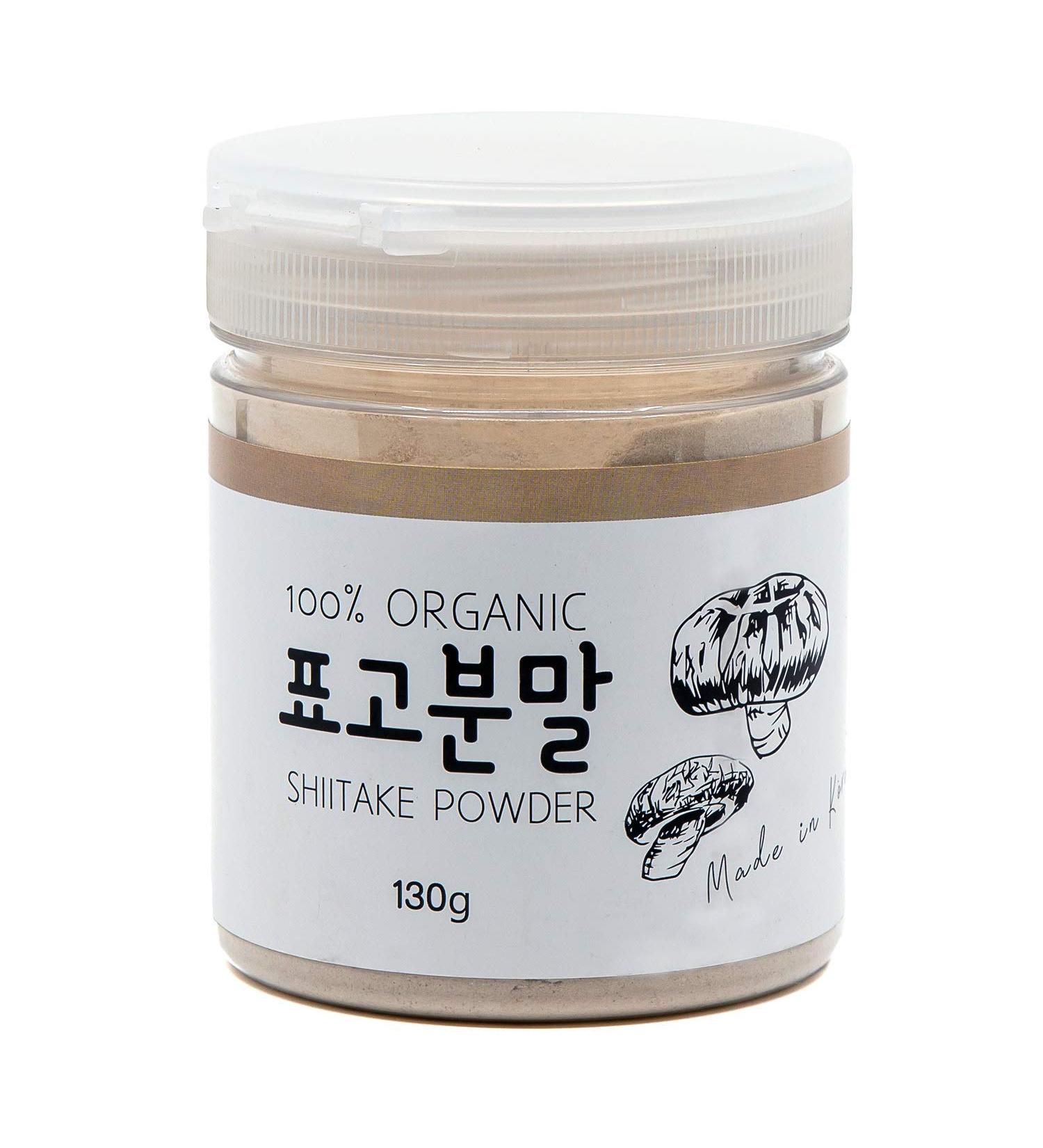 JRND FOODS Organic Korean Shiitake Mushroom Powder 130g - All Natural Seasoning for Cooking | Vegan Korean Foods - Buy Online on GoSupps.com