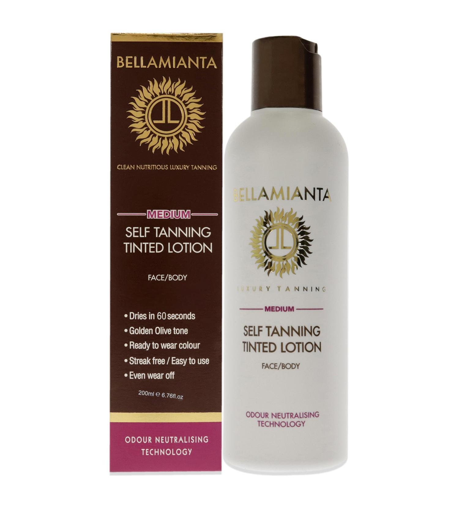 Self Tanning Tinted Lotion - Medium (6.76 oz) | Best Self-Tanner for a Natural Glow - International Shipping Available - Buy Online on GoSupps.com