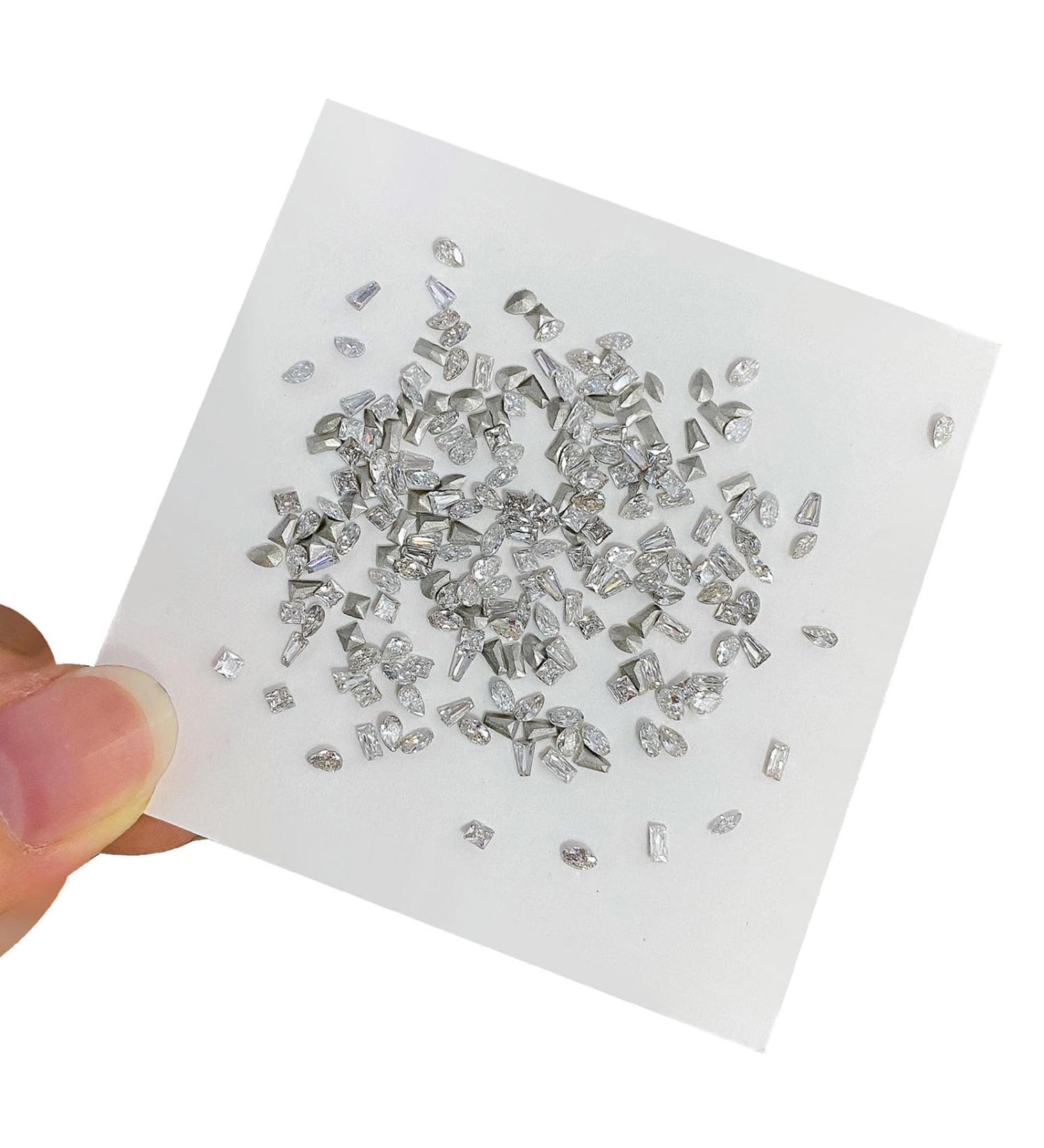 FEIlei 50Pcs Horse Eye Nail Rhinestones Flat Back Nail Gems DIY Nail Art Decorations - Buy Online on GoSupps.com