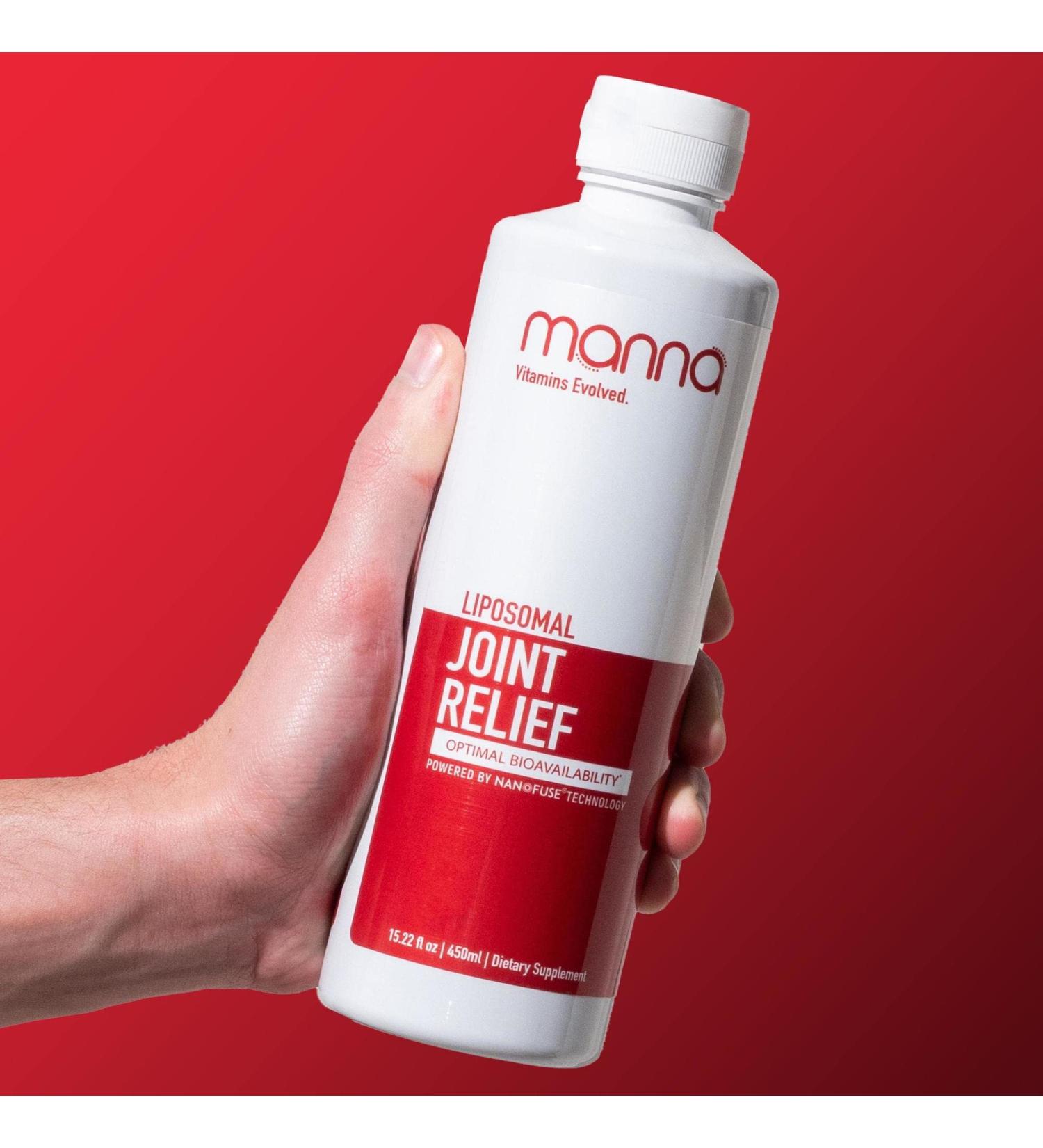 Manna Vitamins Evolved Liposomal Joint Relief Supplement for Women Men Includes Curcumin Glucosamine Chondroitin Quercetin for Joint Health Swelling Aches Increase Range of Motion Mobility - Buy Online on GoSupps.com