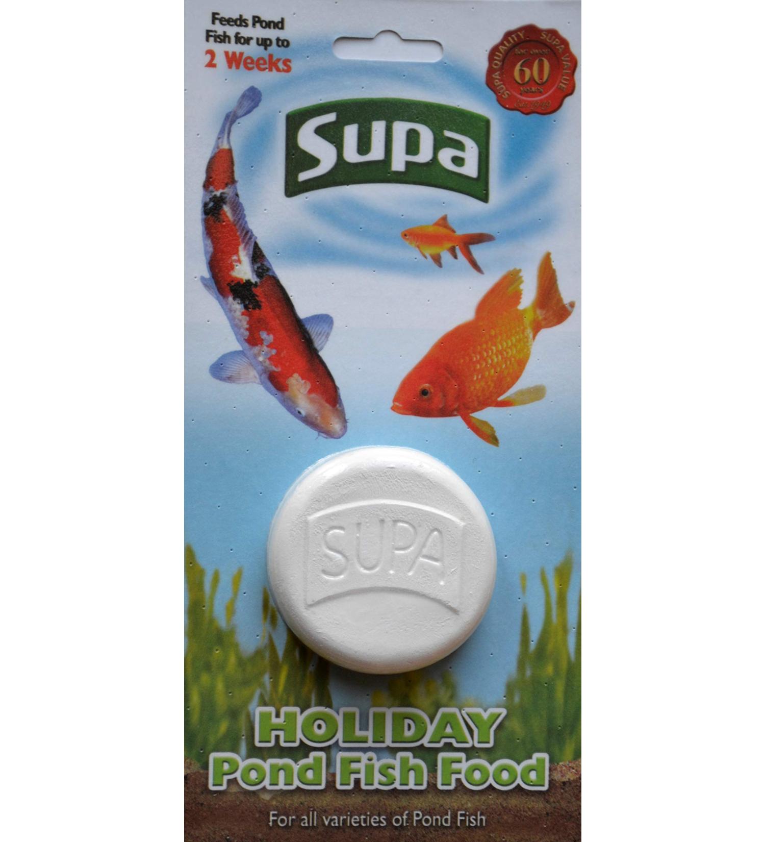 Supa Pond Holiday Fish Food Pack of 3 Easy To Use Provides A Source Of Food For Your Pond Fish While You Are On Holiday  - Buy Online on GoSupps.com
