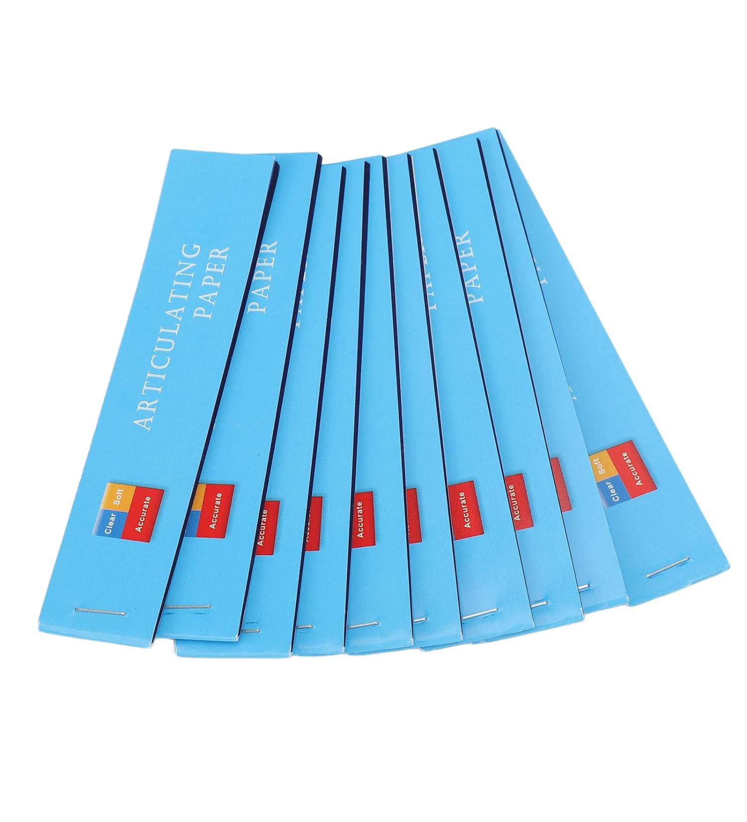 Buy Articulation Paper for Orthodontics - Thin Blue Dental Care Strips | 10 Copies Safe for Labs - Buy Online on GoSupps.com