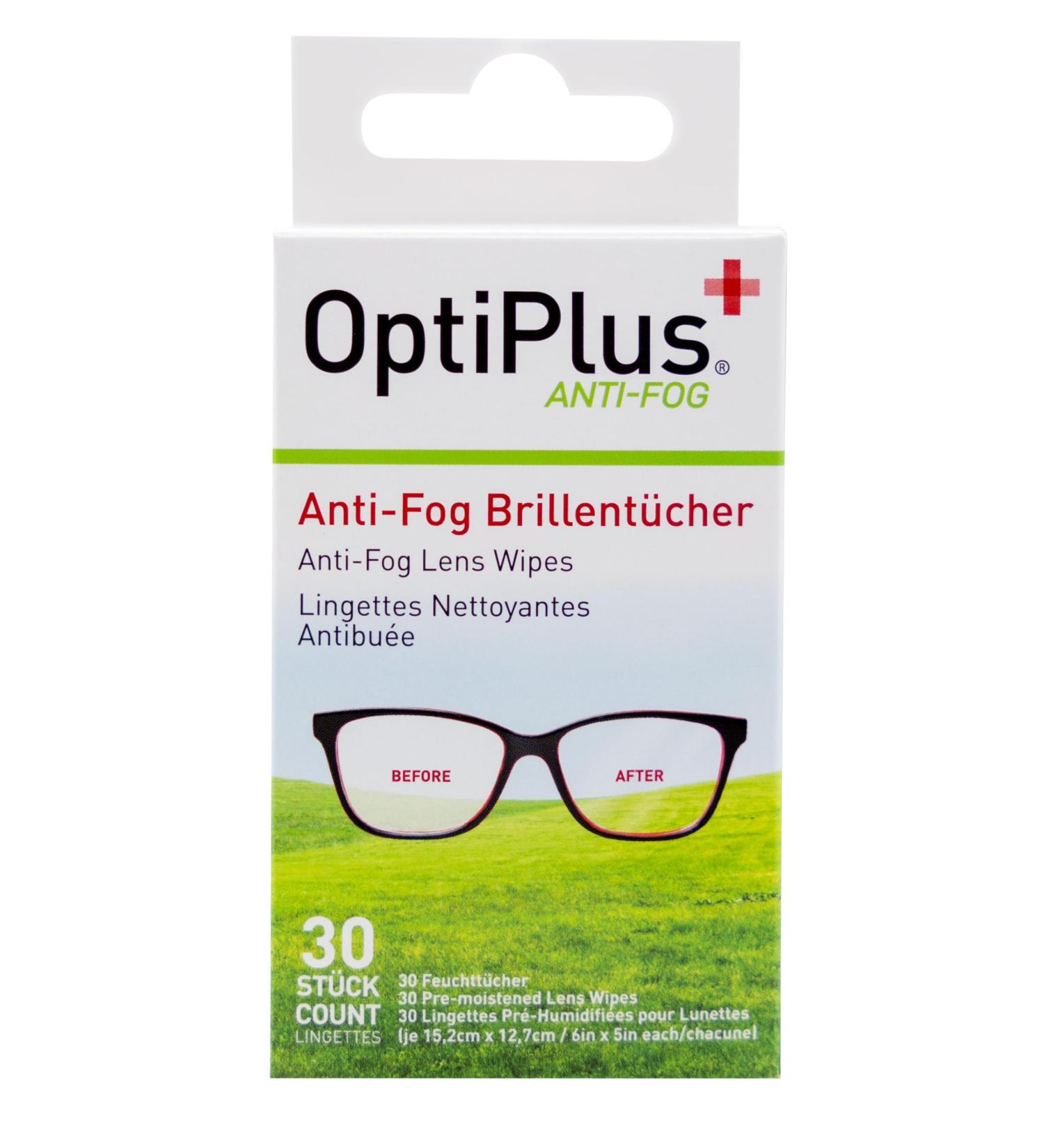 Optiplus Anti-Fog Glasses Cleaning Towels - 30 Count | Gentle & Thorough Cleaning for All Coatings | Ideal for Travel & On-the-Go - Buy Online on GoSupps.com