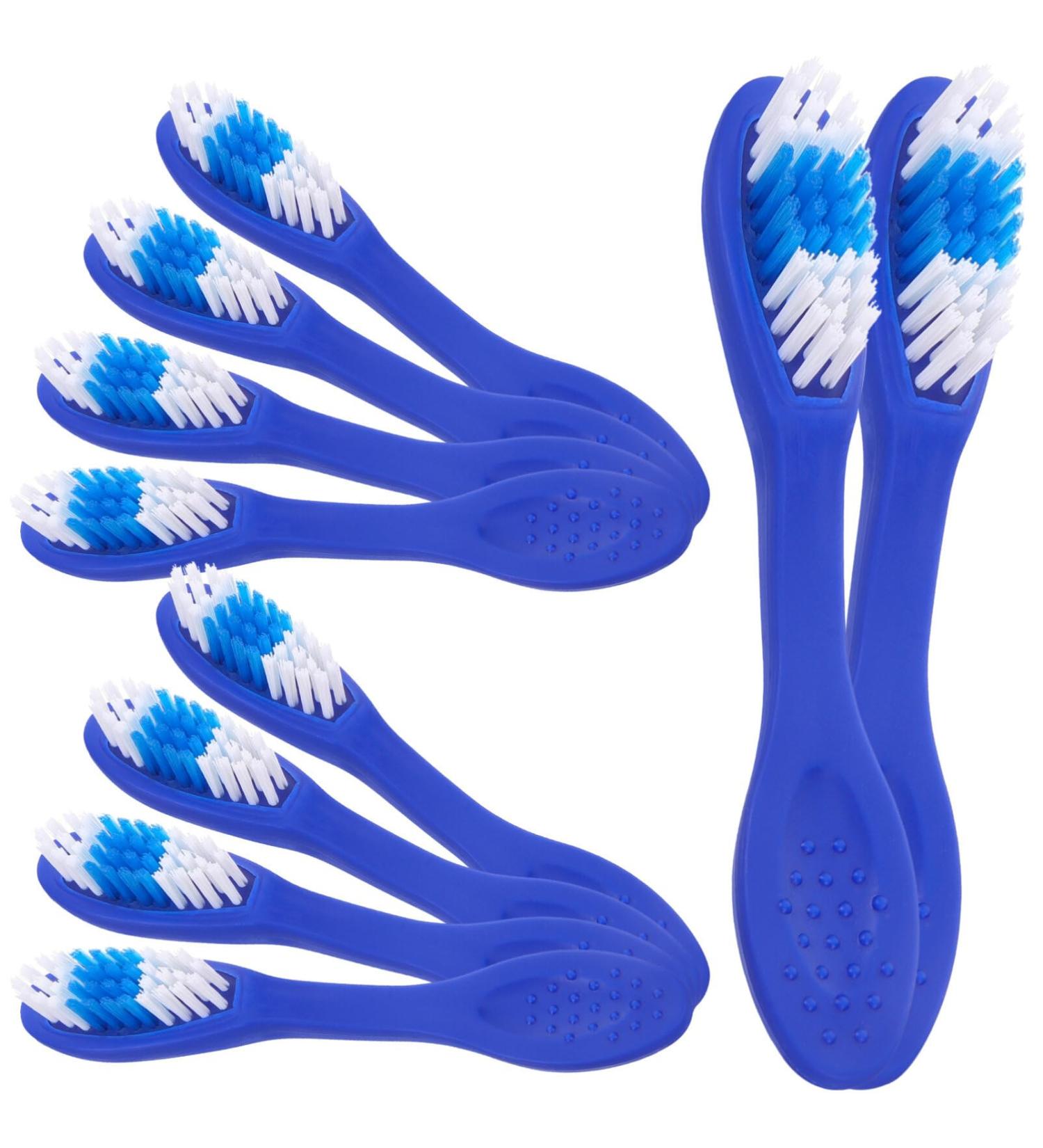 Ipetboom 10pcs Portable Mini Manual Toothbrush - Soft Nylon Handle Travel & Household Use - Buy Online on GoSupps.com