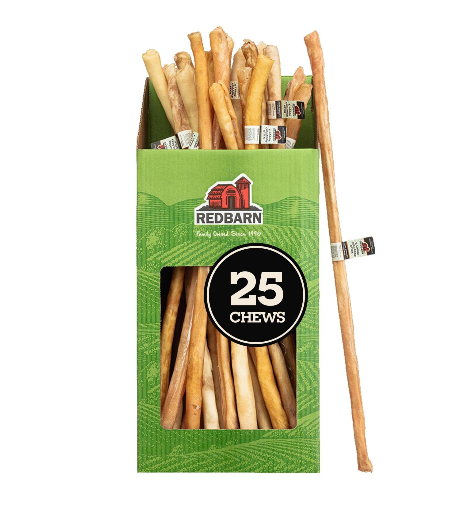Redbarn Collagen Sticks X-Large Count of 25 Beef 4.2 Ounce (Pack of 25) - Buy Online on GoSupps.com