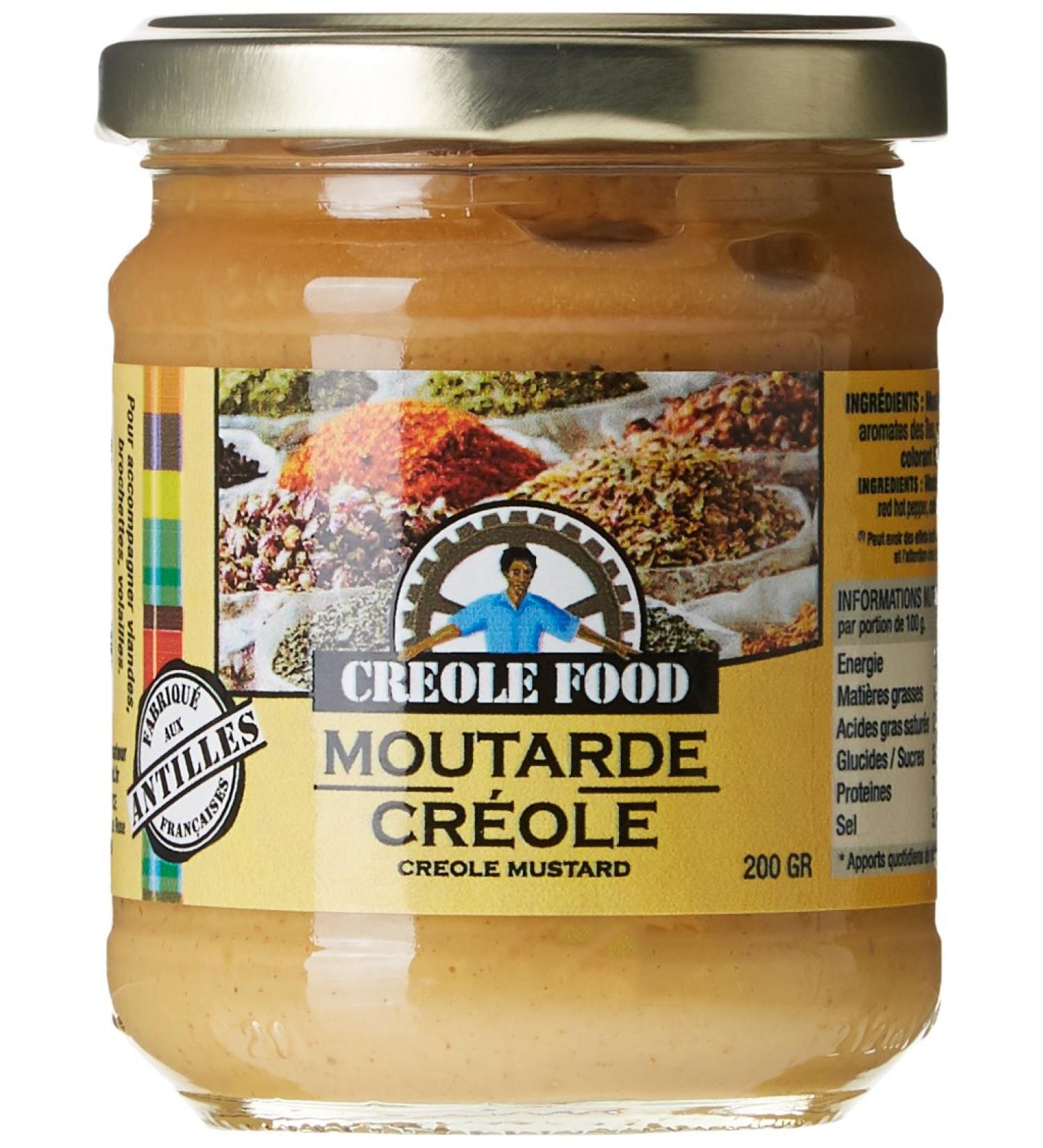 CREOLE FOOD Mustard Creole 200 g Pack of 3 - Buy Online on GoSupps.com
