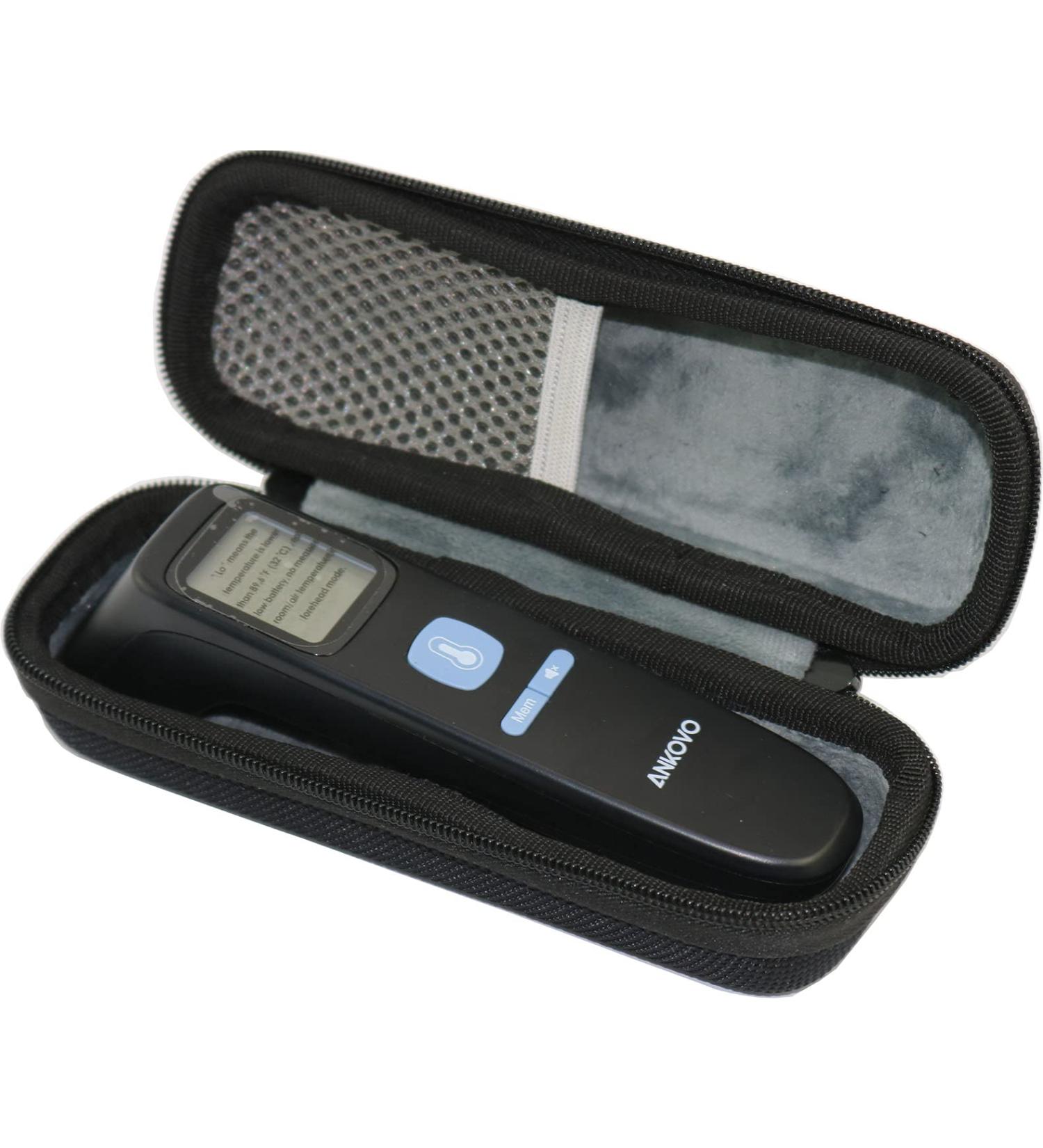 Suw Thermometer Case - Hard EVA Travel Storage Bag for Ankovo AT-200 Ear Thermometer - Buy Online on GoSupps.com