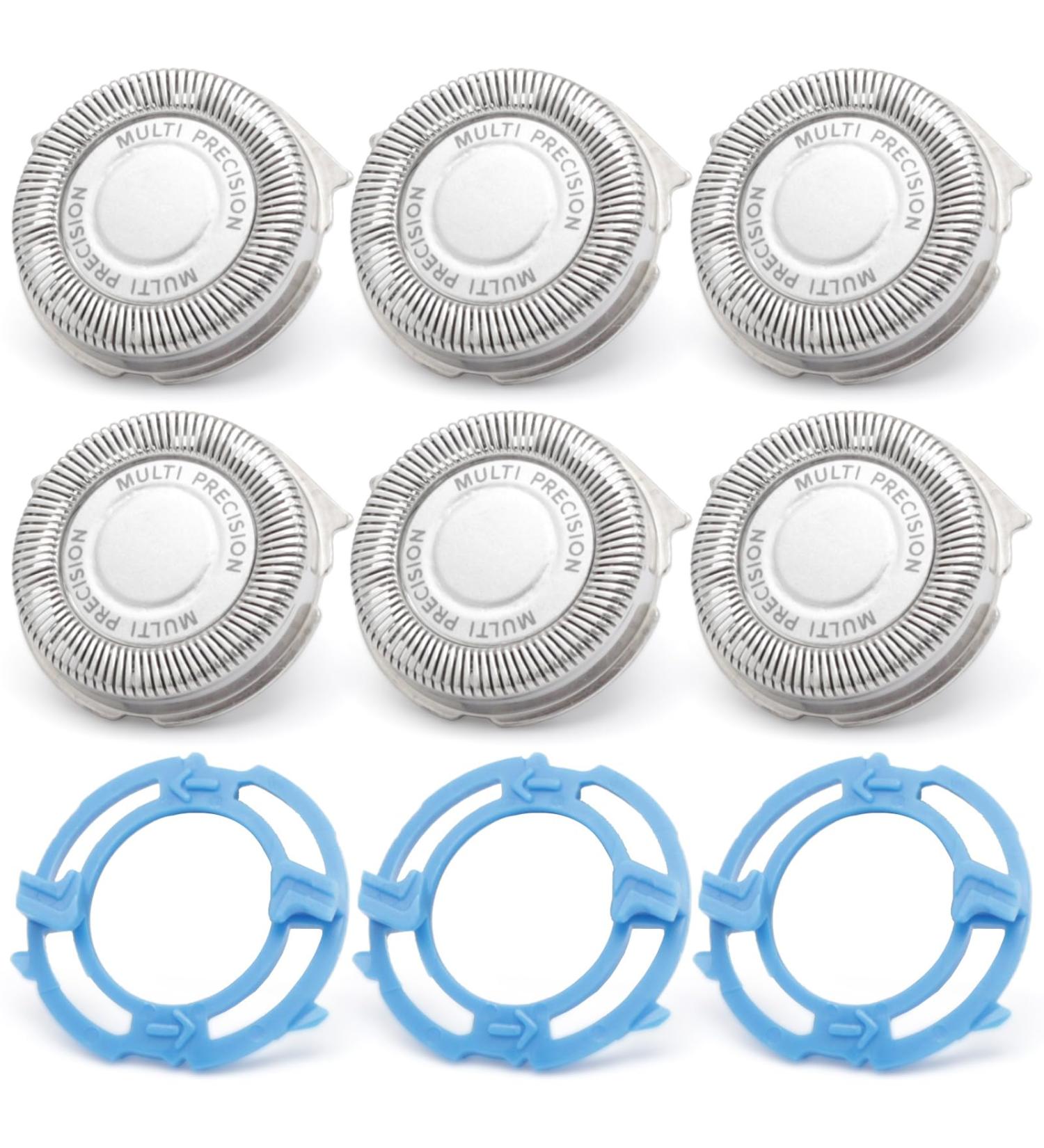 SH50 Shaving Head Blade Replacement for Norelco 5000 Series - 6Pcs Men s Electric Shaver Head with Retaining Rings - International Shipping - Buy Online on GoSupps.com