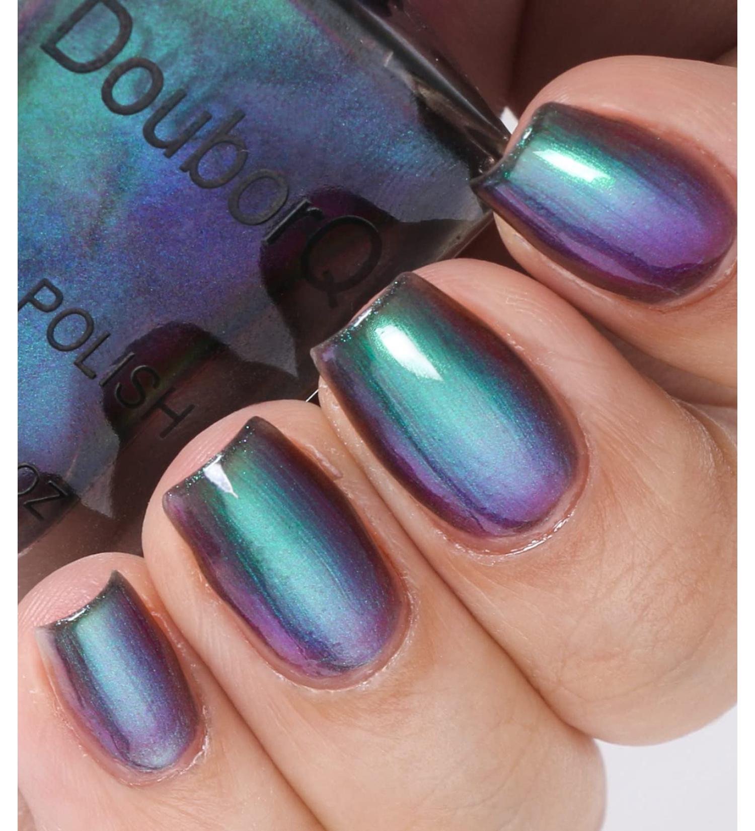 Buy Chrome Holographic Glitter Nail Polish - Iridescent Green Blue Nail Art Varnish 1 Fl Oz - International Shipping Available - Buy Online on GoSupps.com