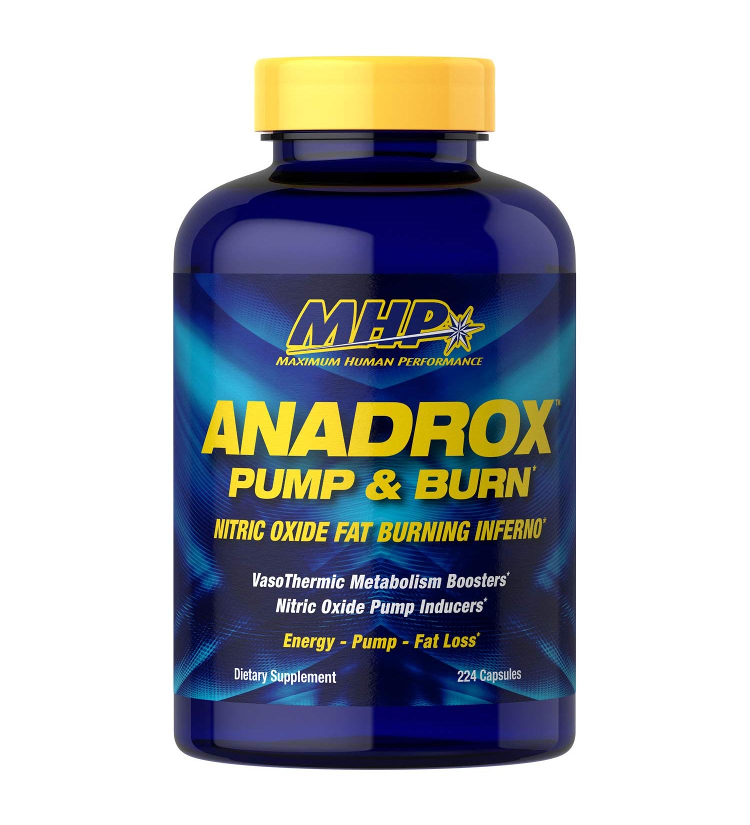 MHP Anadrox Pump & Burn Nitric Oxide Fat Burning Inferno 224 capsules 224 Count (Pack of 1)