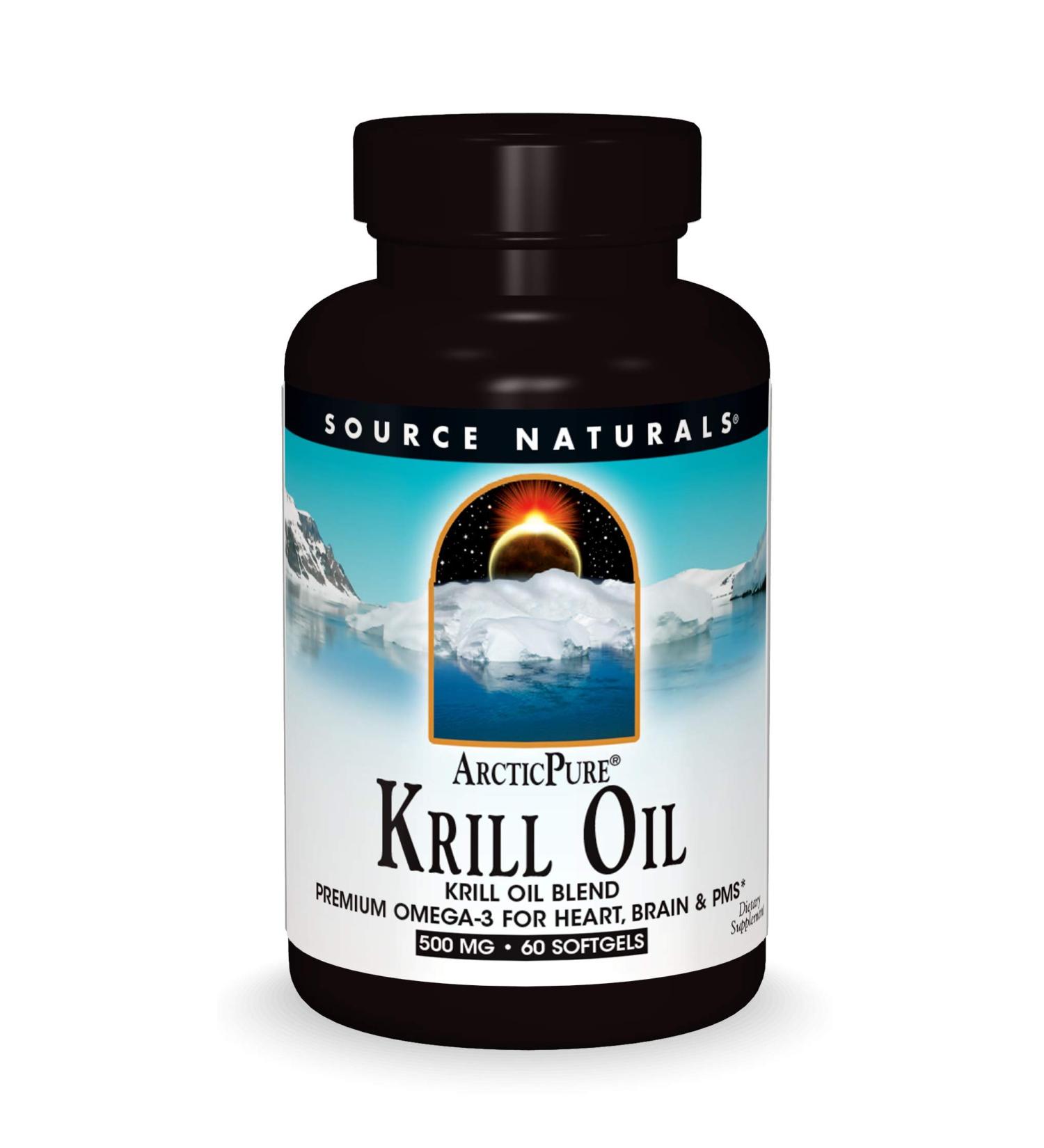Source Naturals ArcticPure Krill Oil 500 mg - 60 Softgels for Omega-3 and Antioxidants - Buy Online on GoSupps.com
