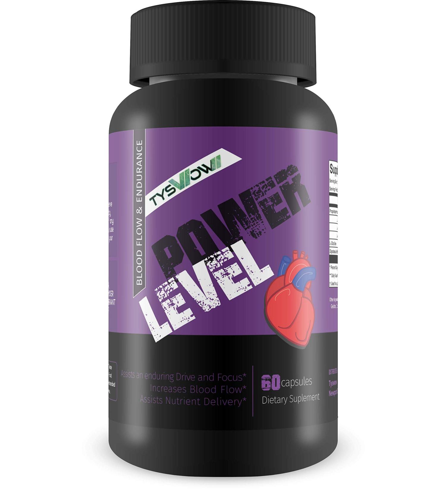 Power Level - Maximize Blood Flow for Extended Nutrient Delivery - L-Argenine - Help Your Body Deliver nutrients for Long Term Energy and Stamina - Buy Online on GoSupps.com