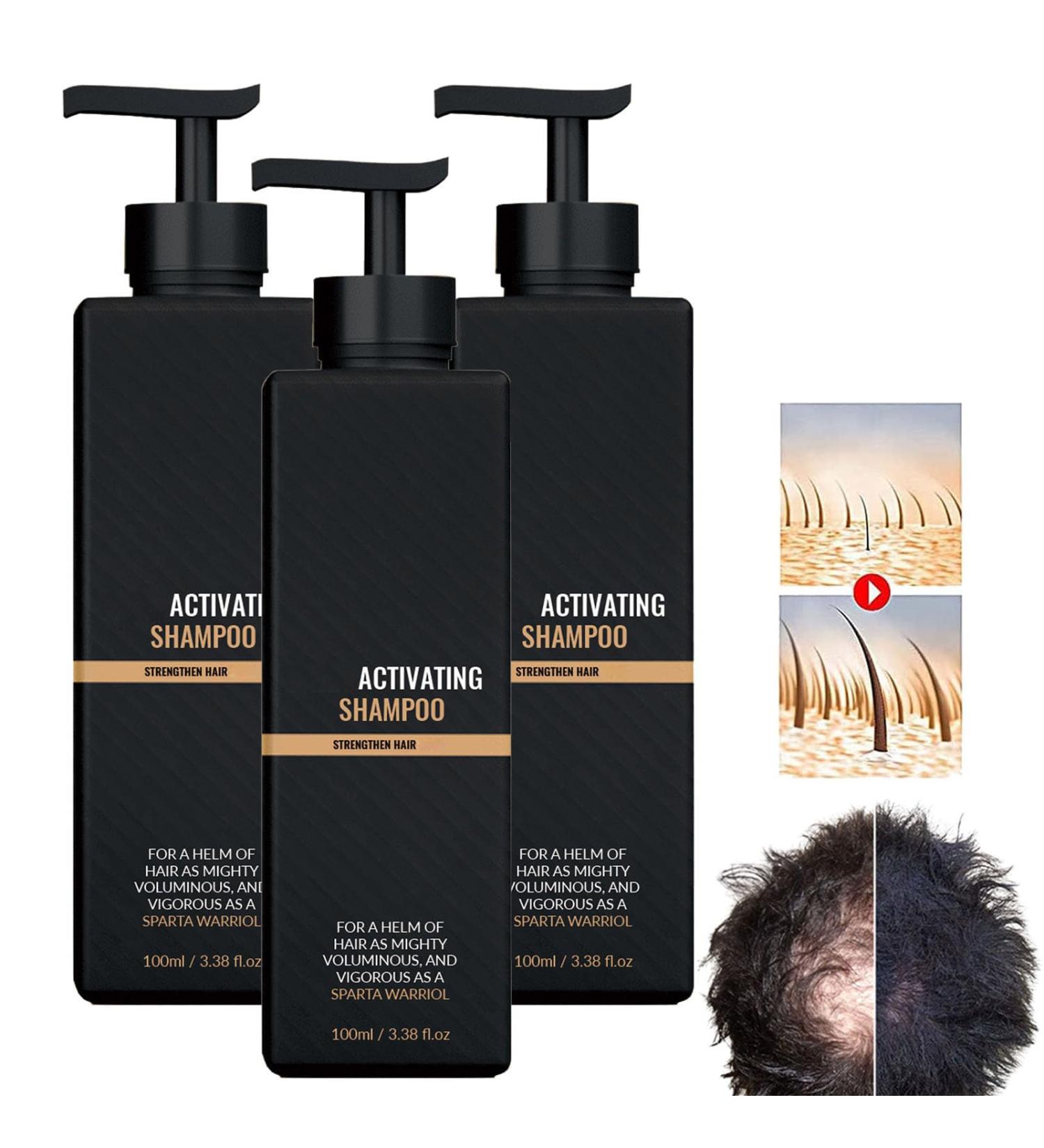Tindedly Root Activating Shampoo Hair Regrowth Shampoo Shampoo For Gray Hair Shampoo For White Hair Natural Formula For Thicker Hair(3pcs) - Buy Online on GoSupps.com