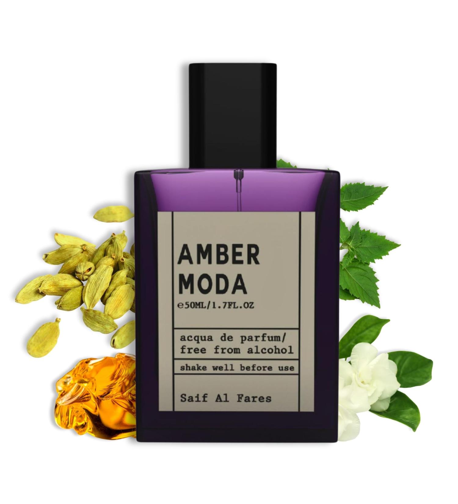 Amber Moda - Exotic Fragrance for Men & Women | Spicy Leather Floral Scent | Long Lasting Arabian Perfumes 1.69 Fl. Oz. - Buy Online on GoSupps.com