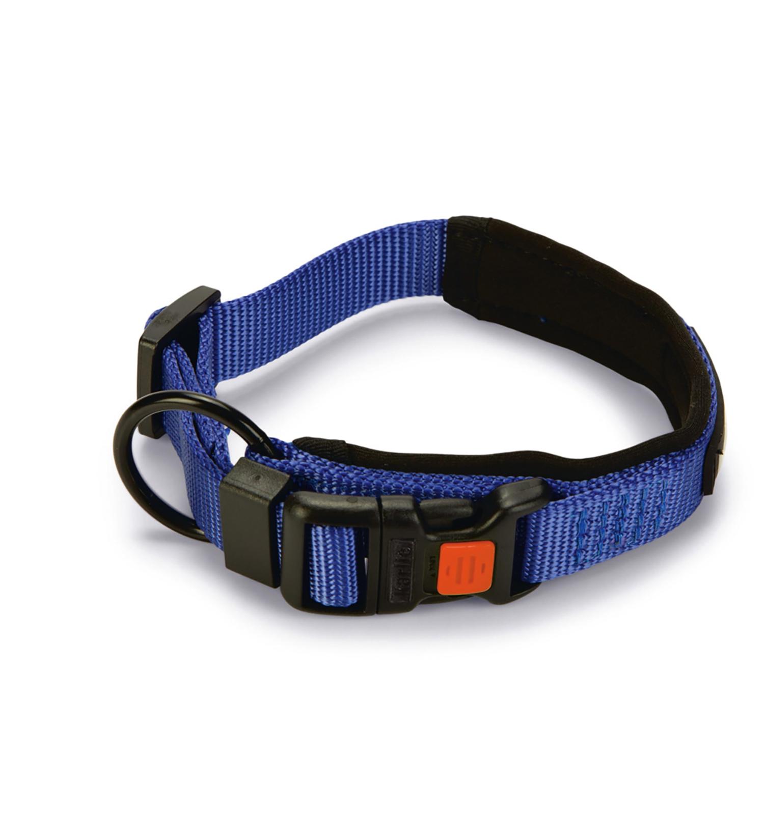 Karlie Art Sportiv Premium dog collars nylon blue 30-35x2 cm Blue L: 30-35 cm W: 20 mm