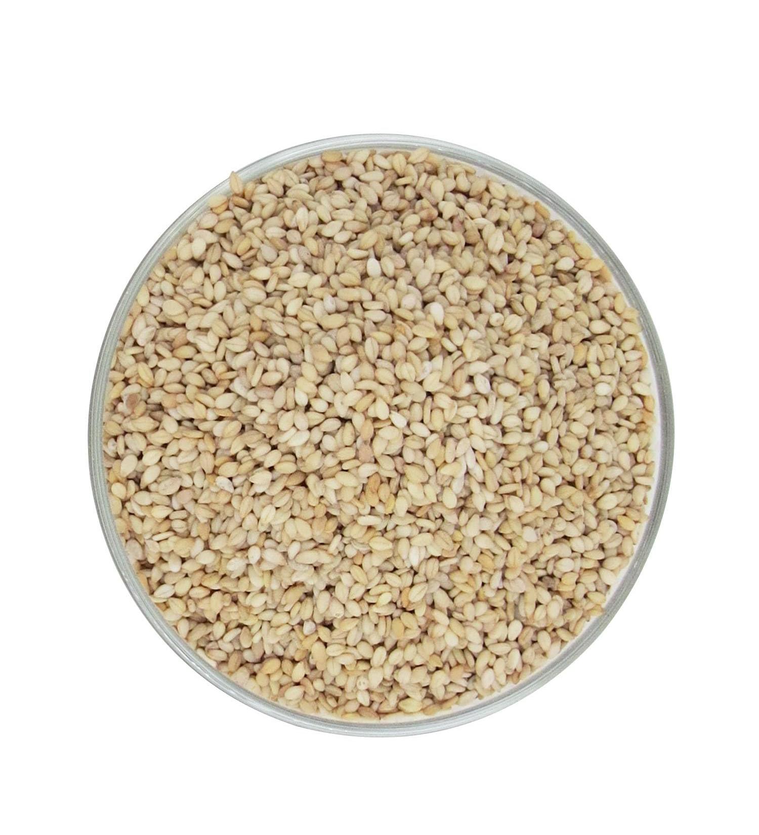 Natural Organic Safed Til White Sesame Edible Raw White Sesame Seed Ideal for for Puja (Pack of 100)