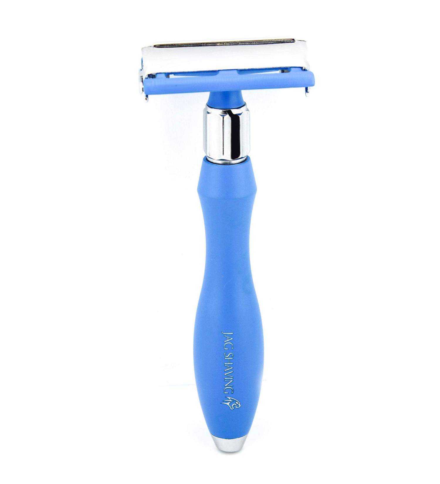 JAG Shaming Luxurious Butterfly Motif Razor - Perfect Clean Shave for Men & Women - Blue Handle Beard & Mustache Grooming Tool - Buy Online on GoSupps.com