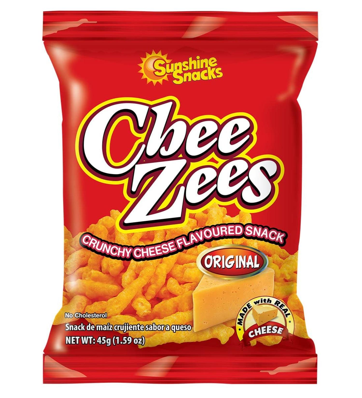 Sunshine Snacks Original Cheezees 45g (Pack of 12)