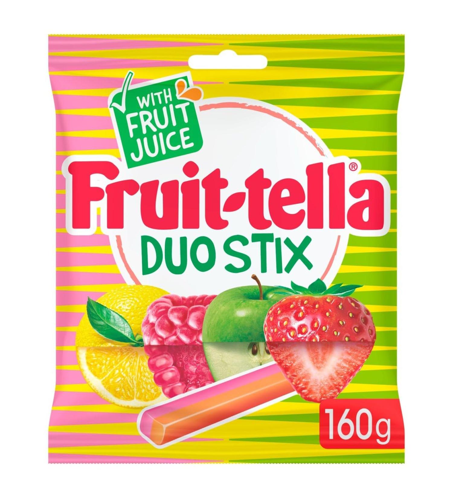 Fruittella Duo Stix Vegan Chewy Sweets 160g x2 - Buy Online on GoSupps.com